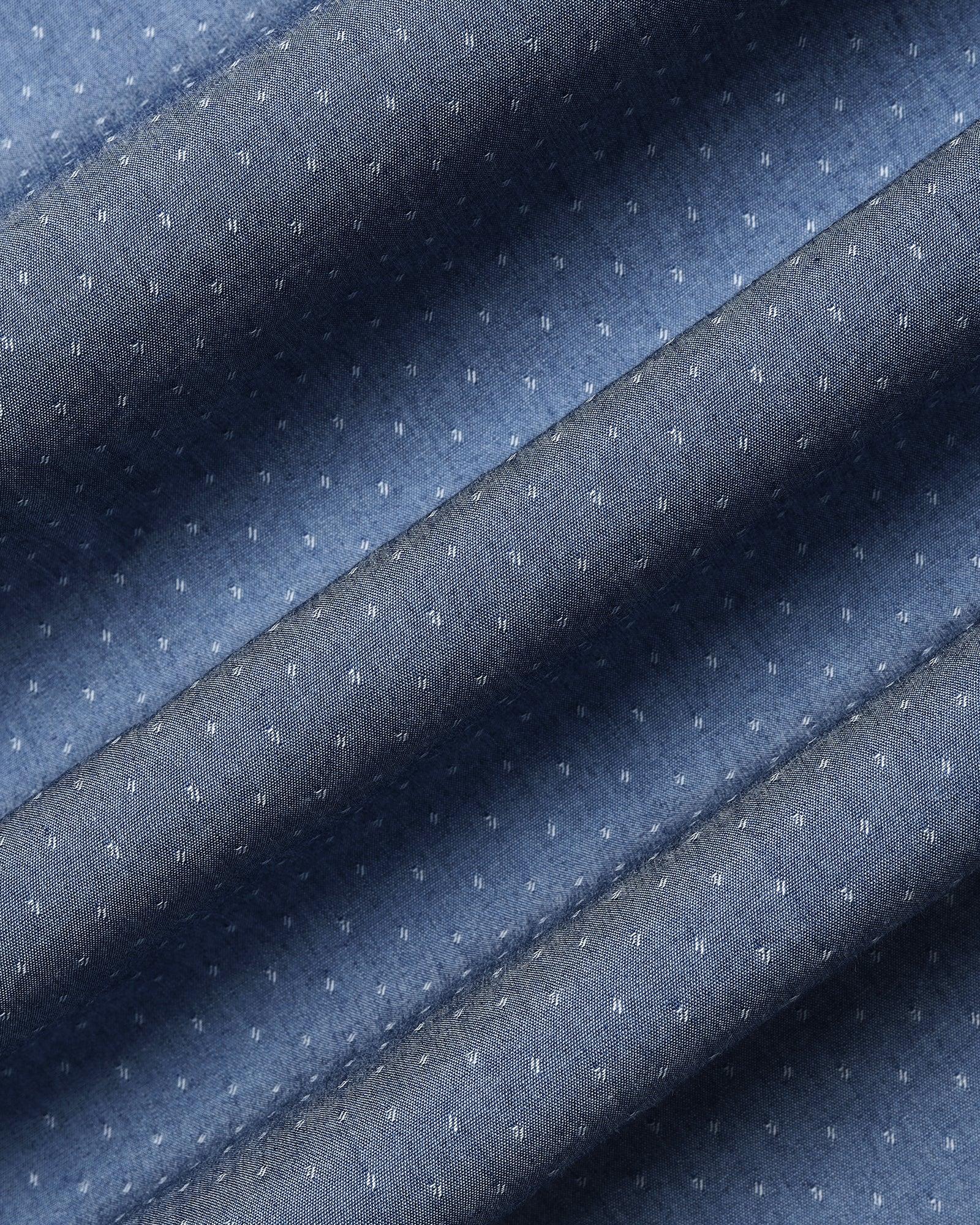 Casual Indigo Textured Shirt - Orion - Image 6