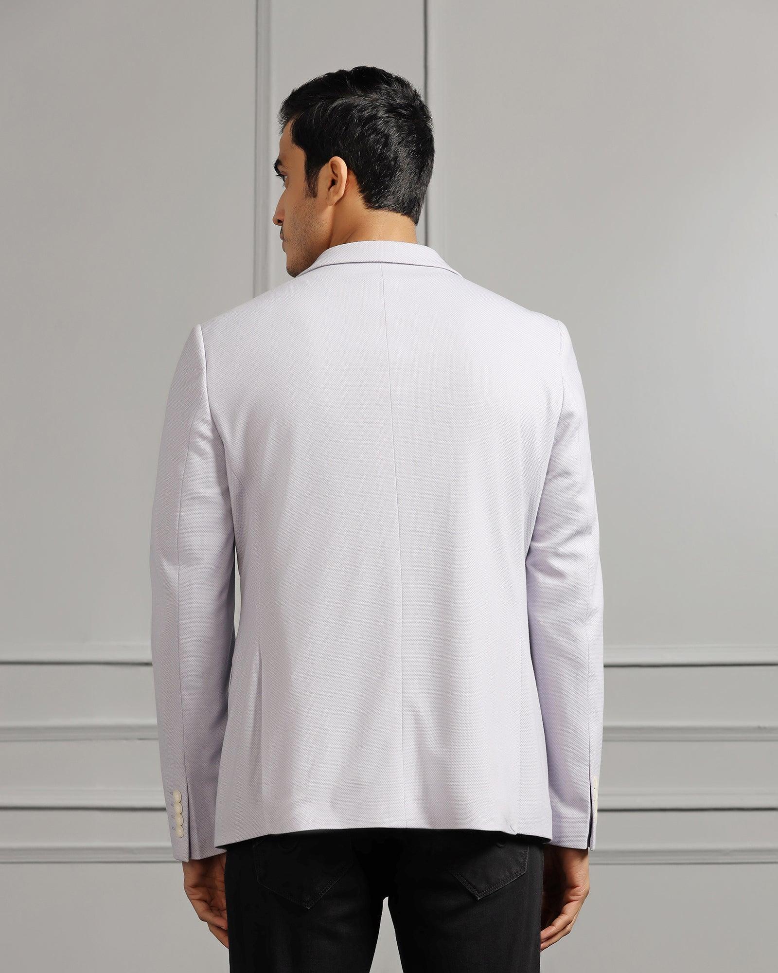 Casual Lavender Textured Blazer - Ken - Image 2