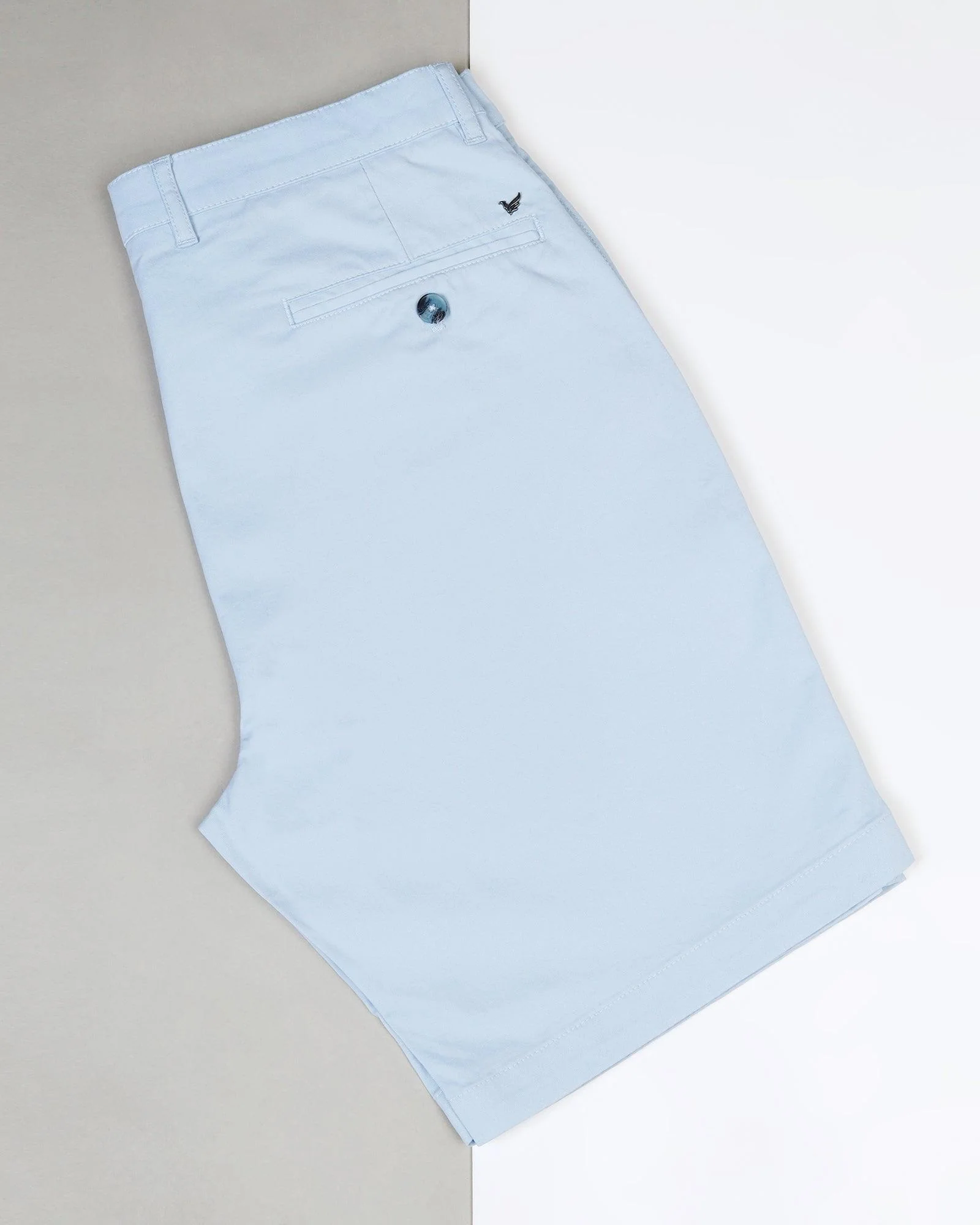 Casual Light Blue Solid Shorts - Frank - Image 5