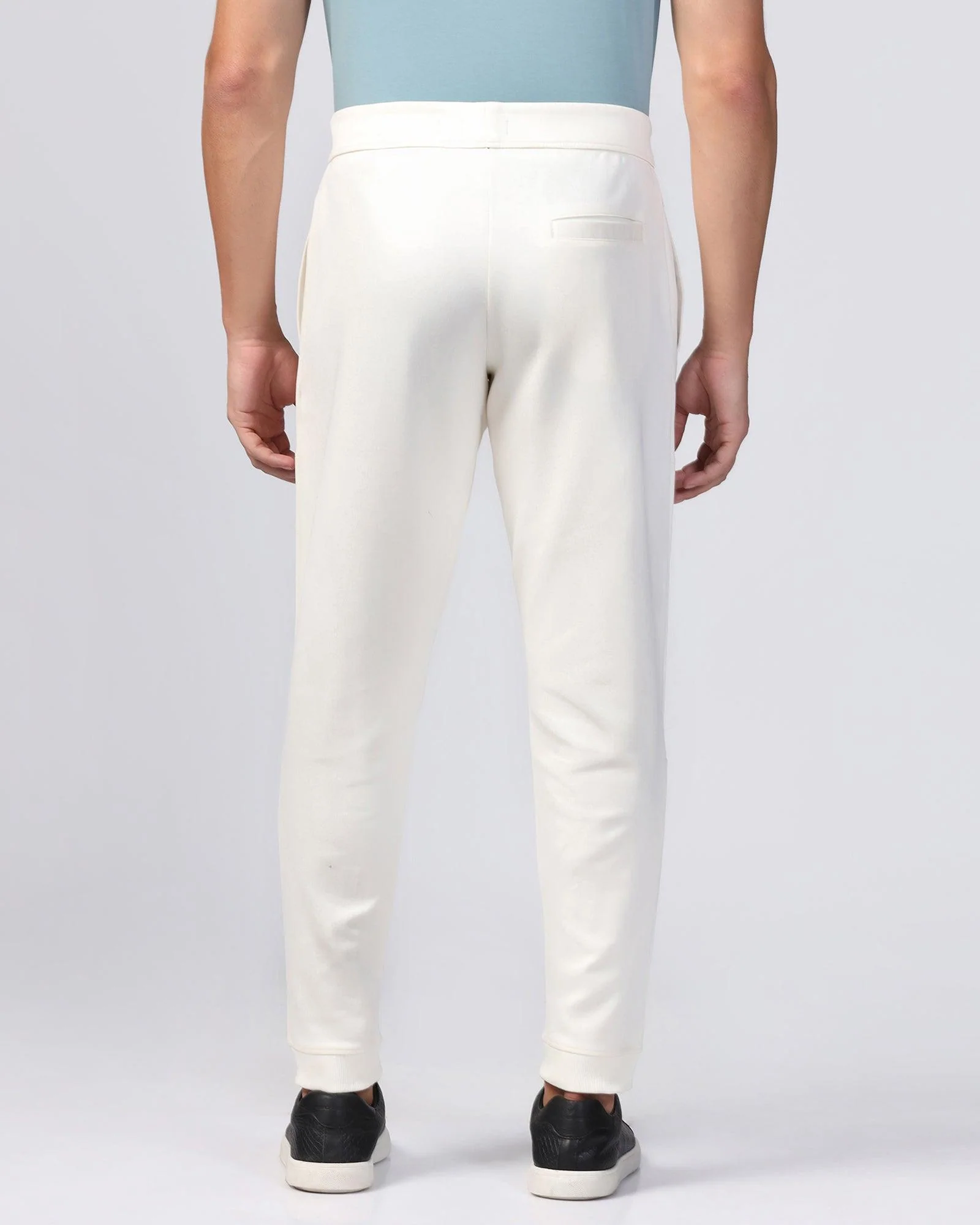 Casual Off White Solid Jogger - Boss - Image 2