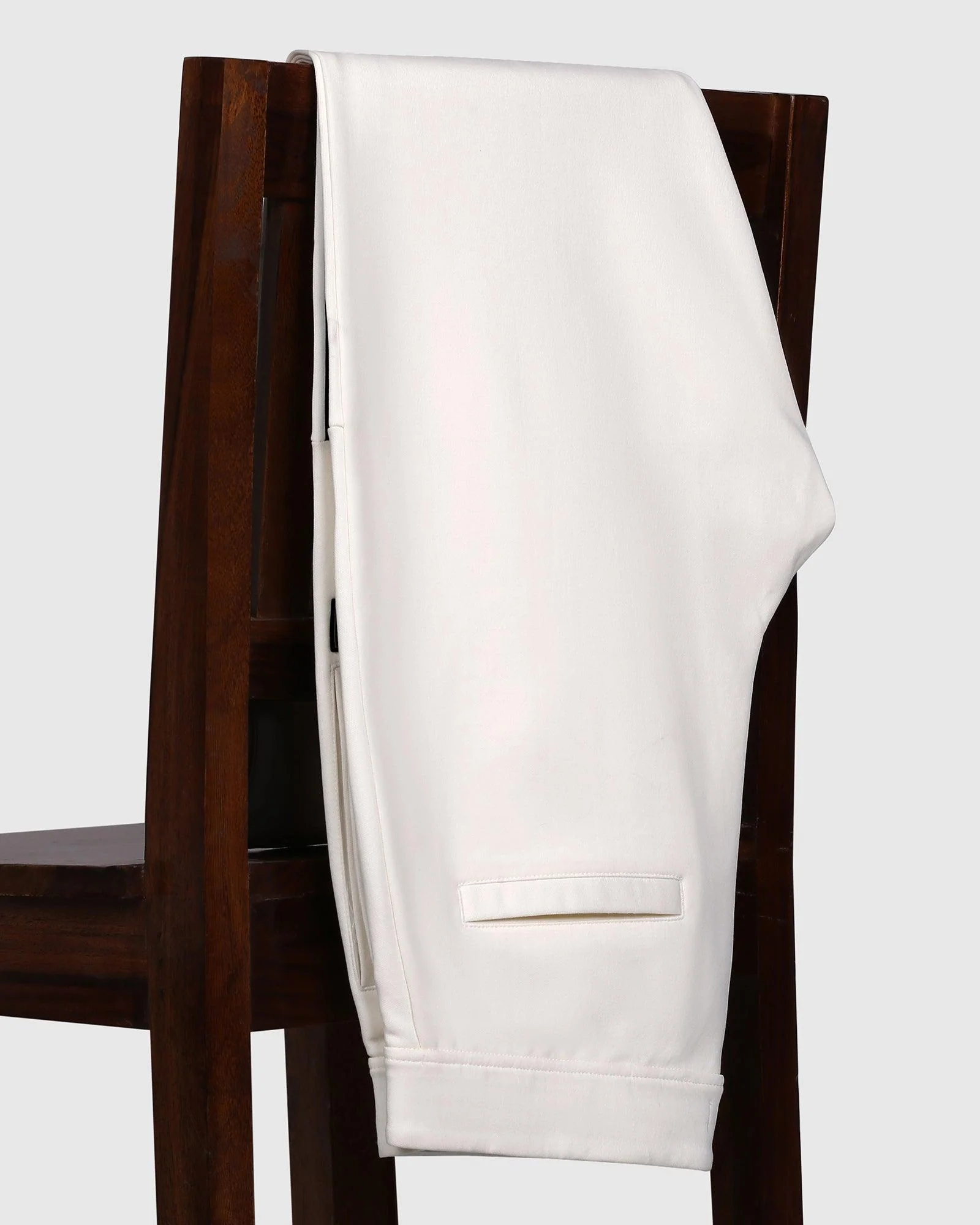 Casual Off White Solid Jogger - Boss - Image 5