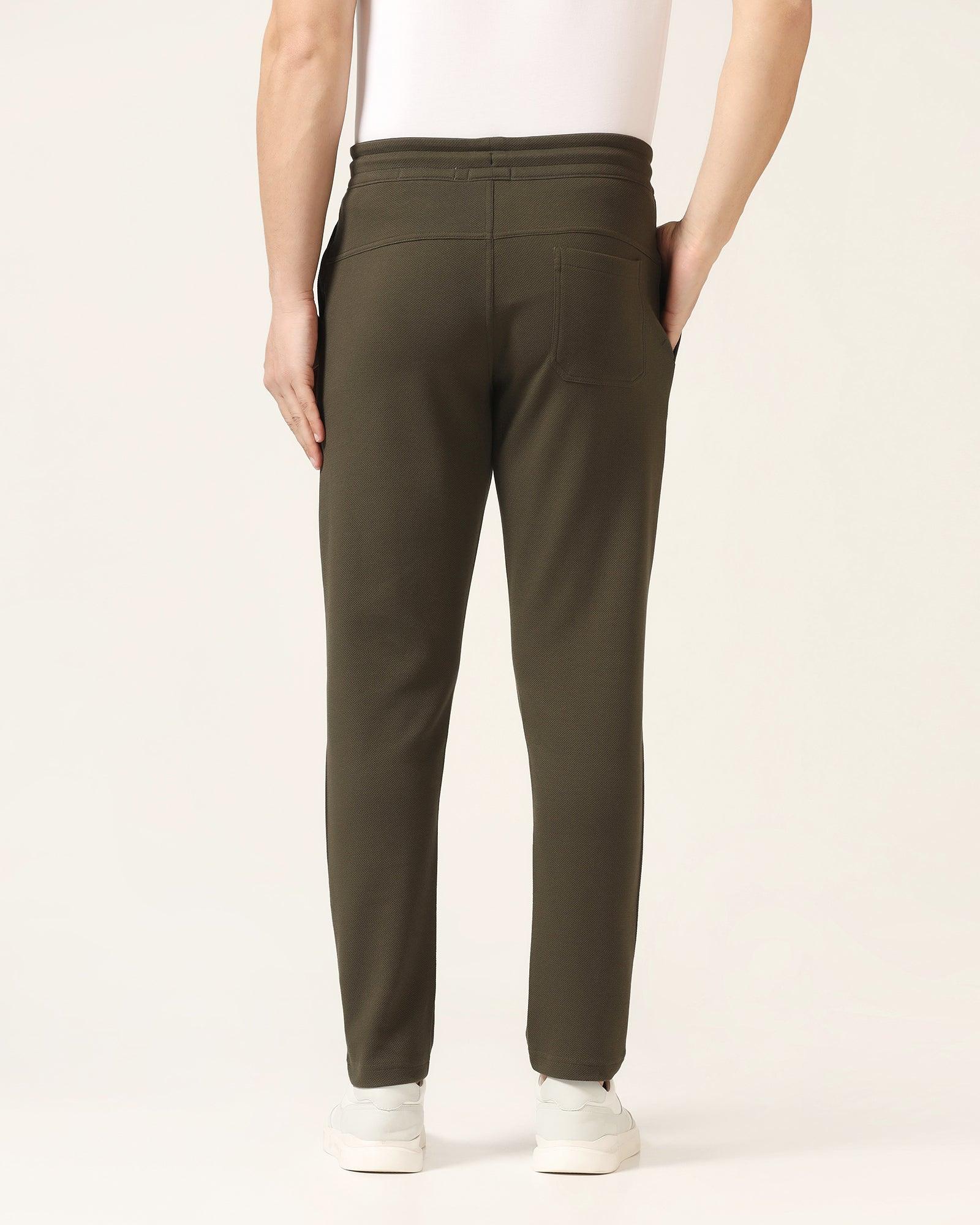 Casual Olive Solid Jogger - Ethan - Image 2