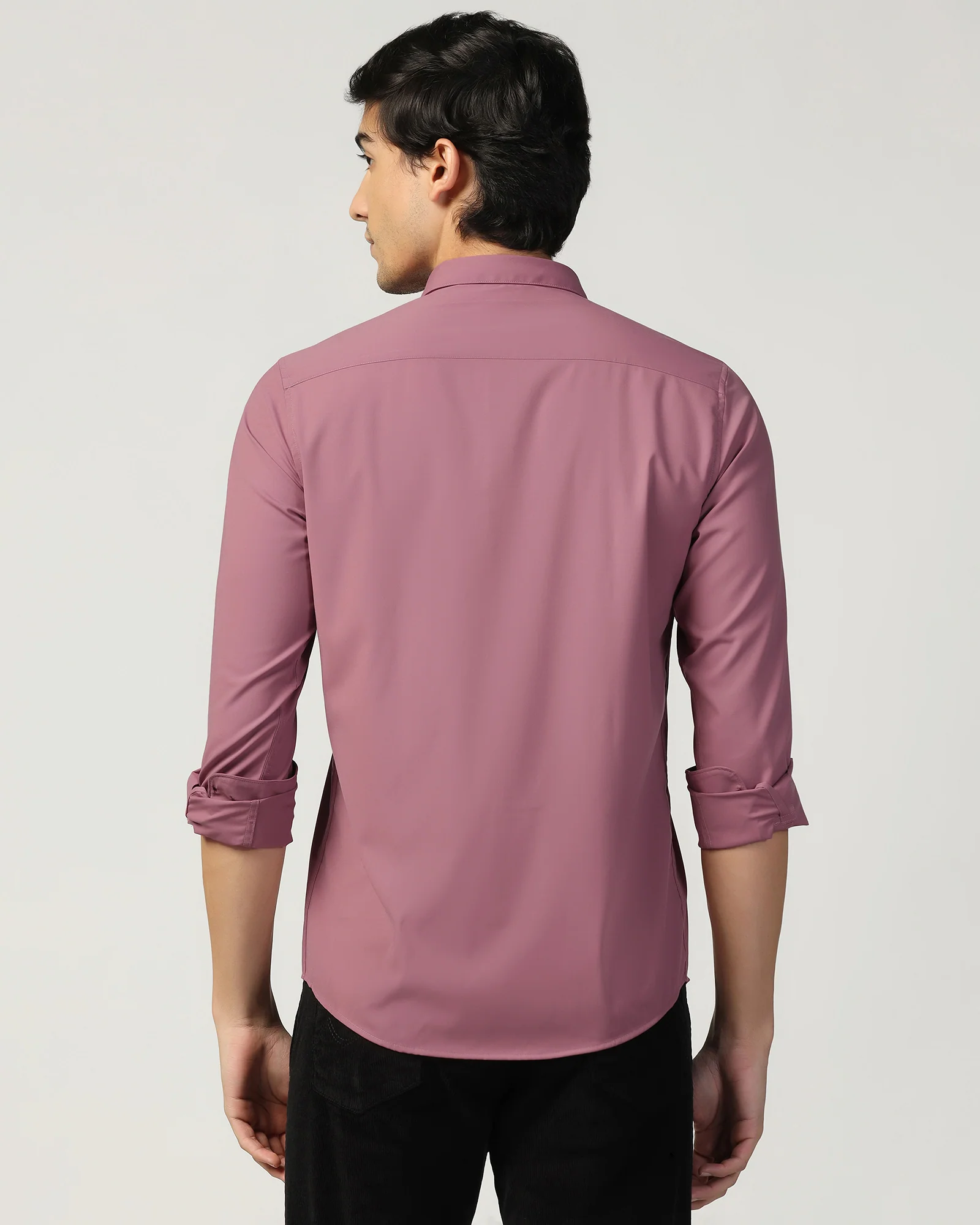 Casual Pink Check Shirt - Xavier - Image 2