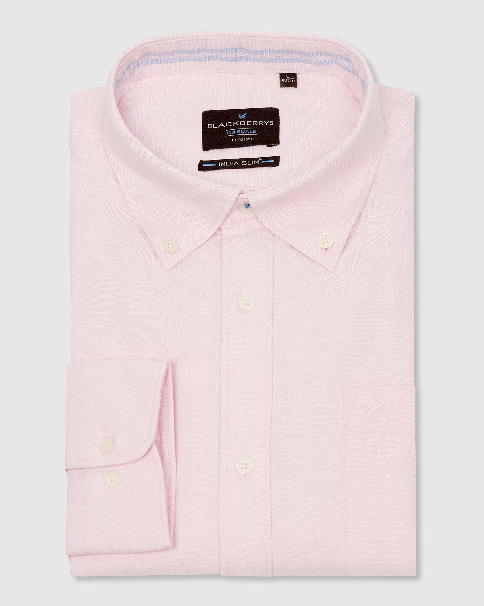 Casual Pink Solid Shirt - Molly - Image 5