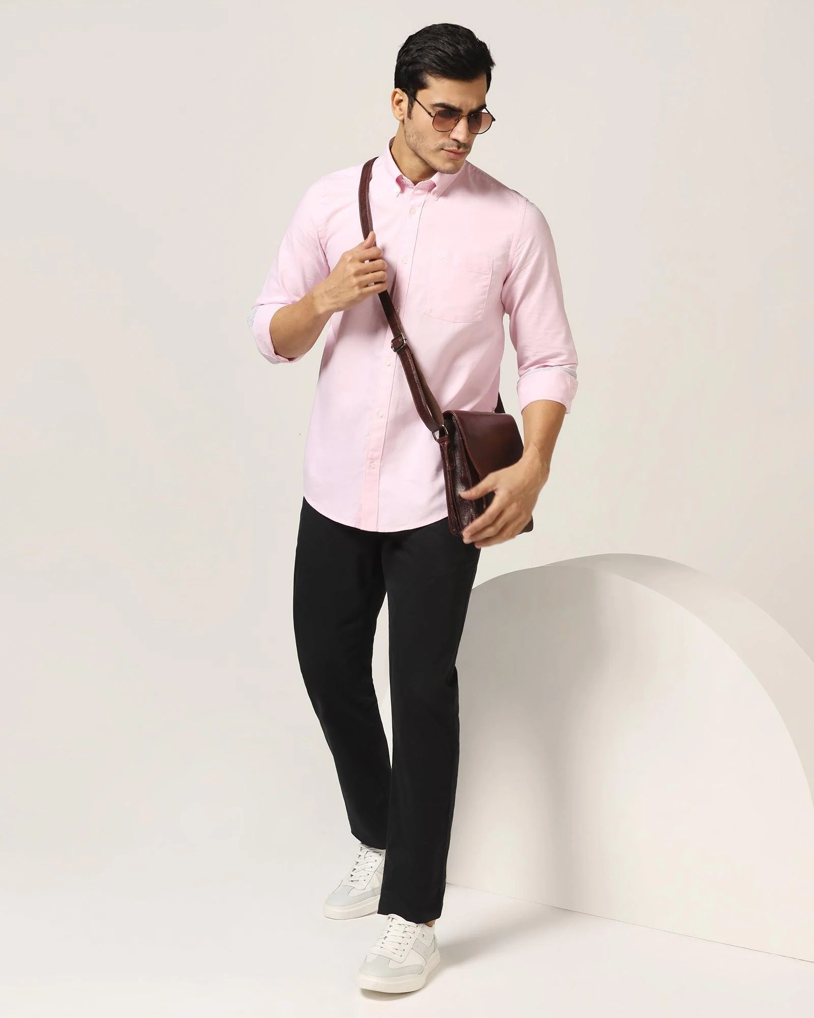Casual Pink Solid Shirt - Sonic - Image 7
