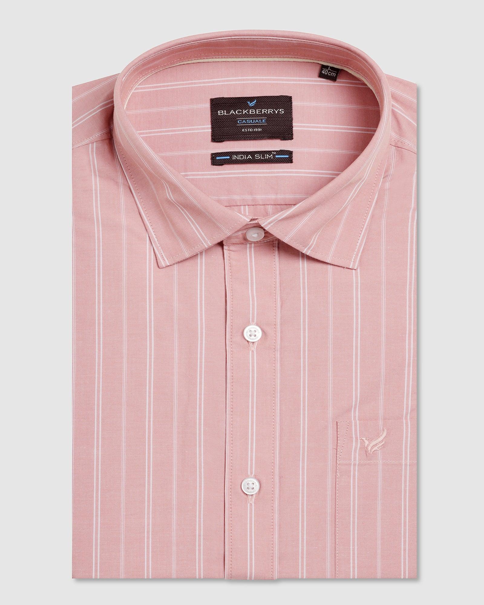 Casual Pink Stripe Shirt - Dollar - Image 5