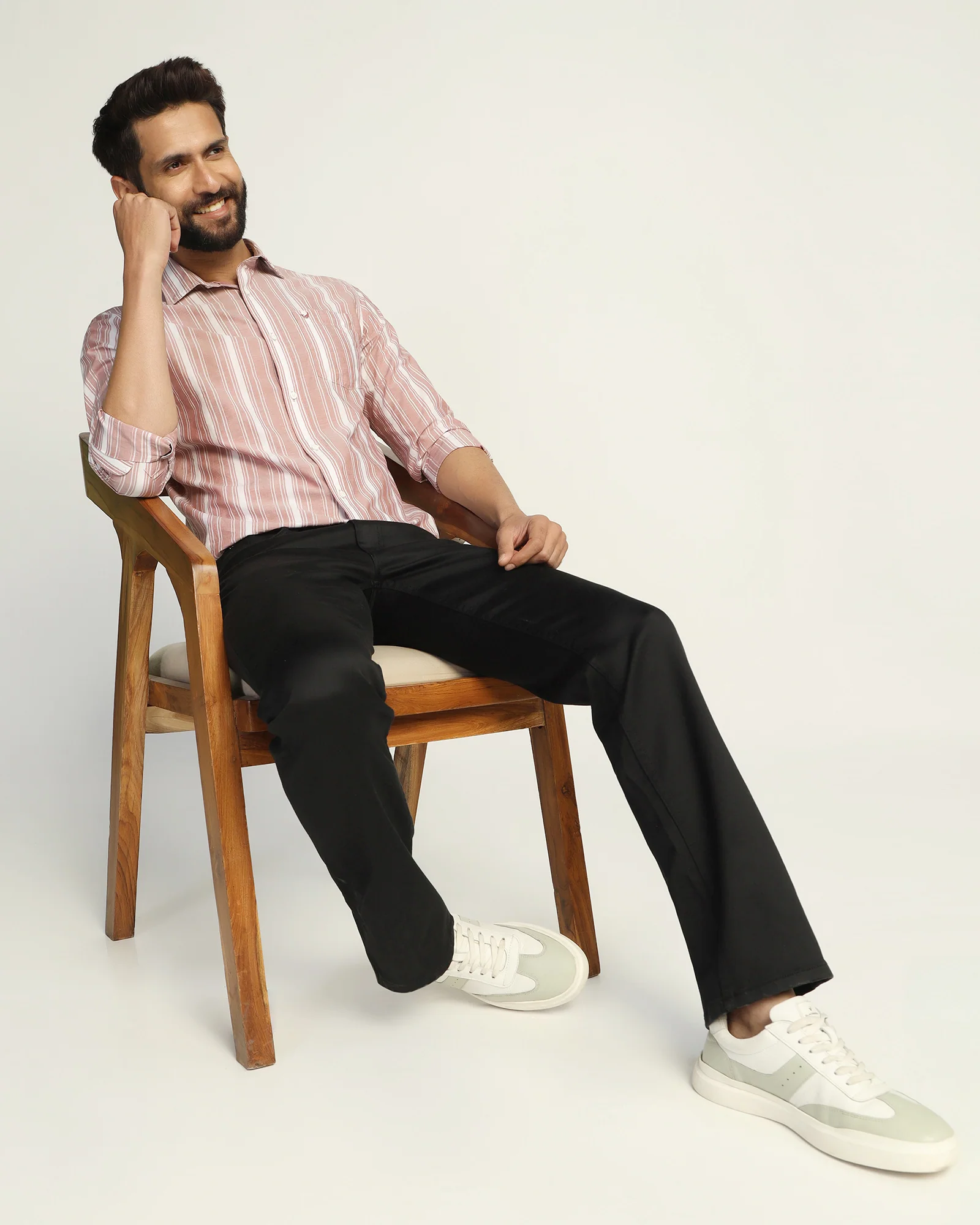 Casual Rust Stripe Shirt - Koben - Image 7