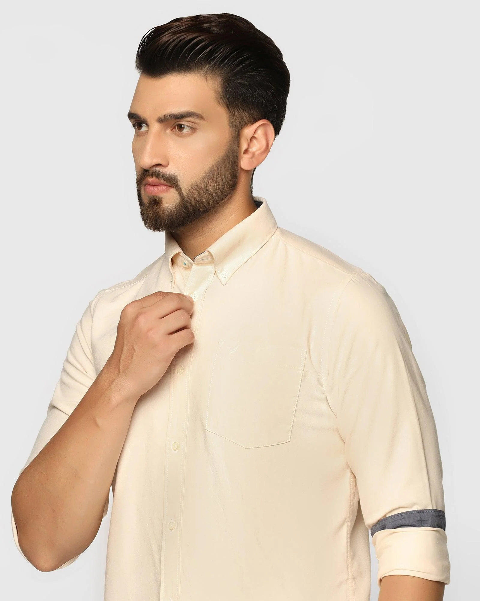 Casual Brown Solid Shirt - Tonic - Image 4