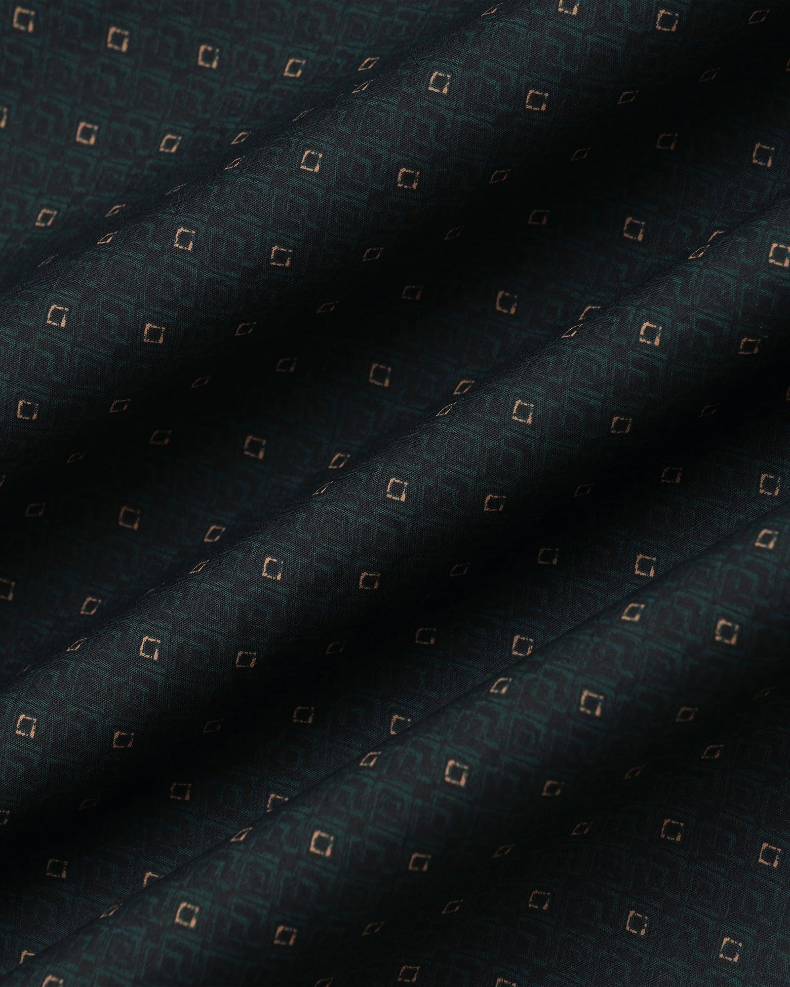 Casual Half Sleeve Teal Printed Shirt - Arwen - Image 6