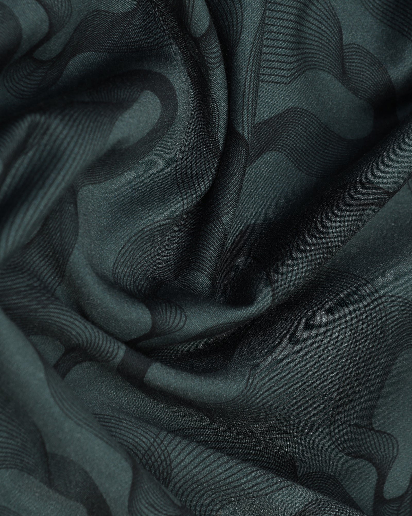 Casual Teal Printed Shirt - Heath - Image 6