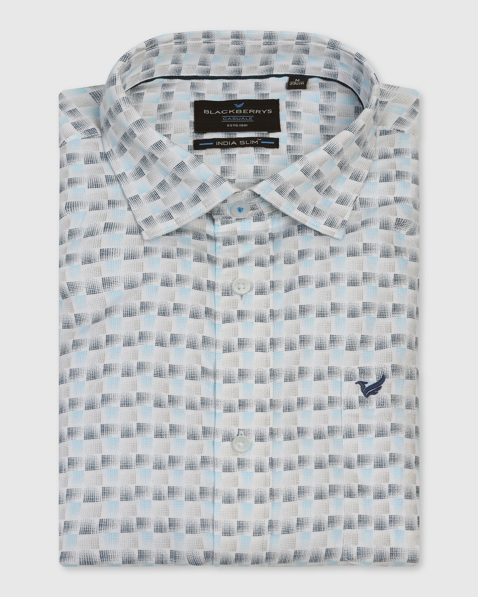 Casual White Printed Shirt - Felip - Image 5
