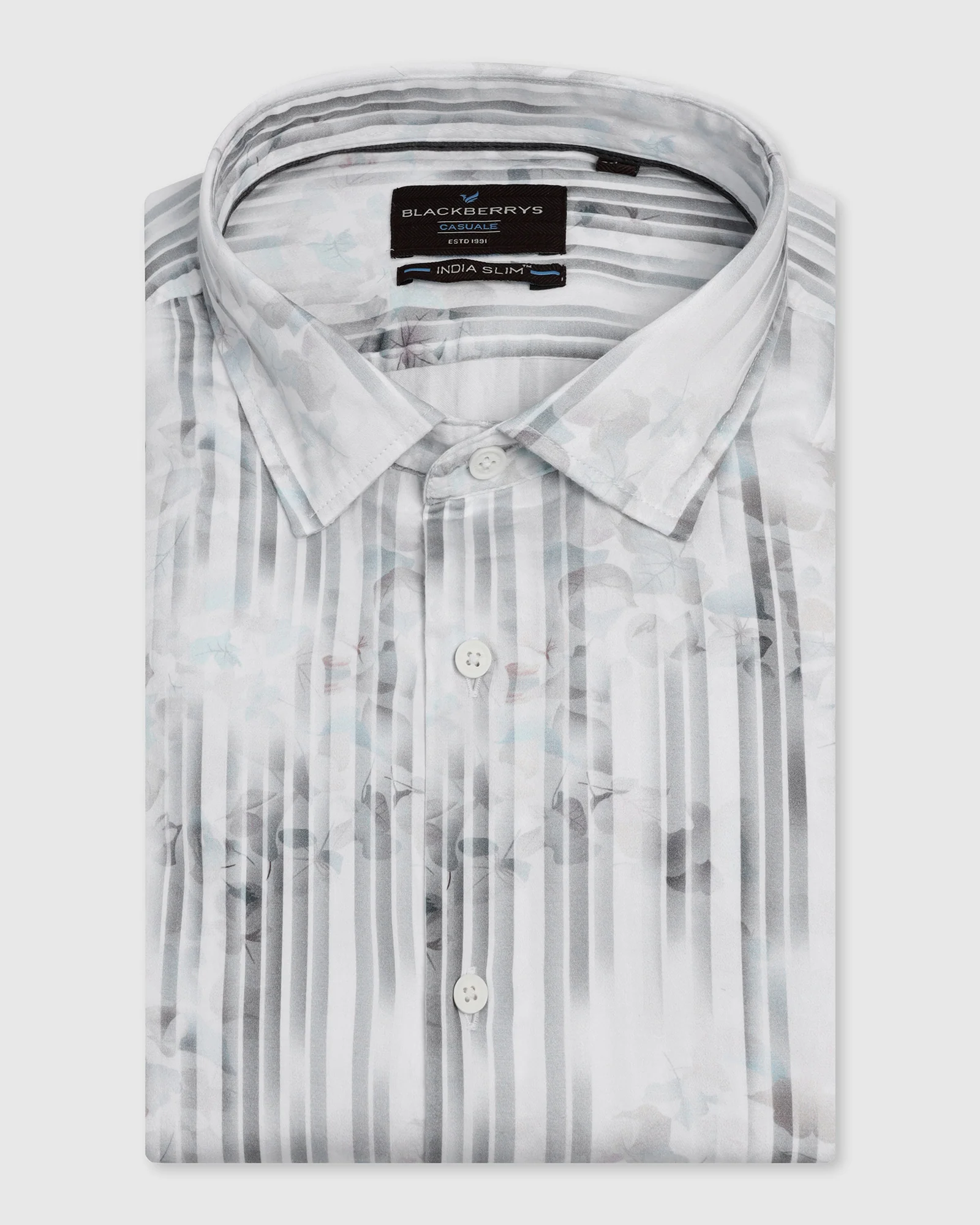 Casual White Printed Shirt - Pacom - Image 6