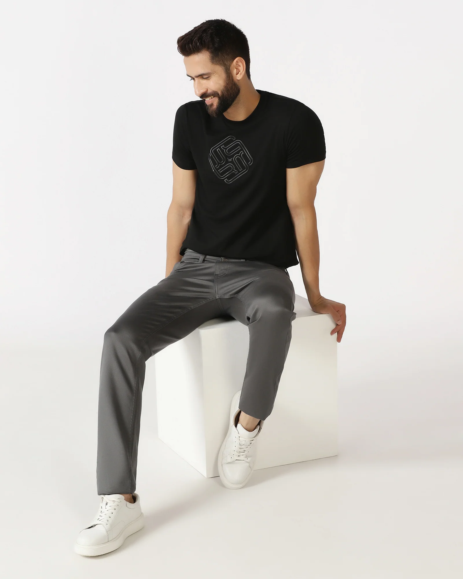 Charcoal Bleed Zero Slim Comfort Jeans - Abto - Image 5