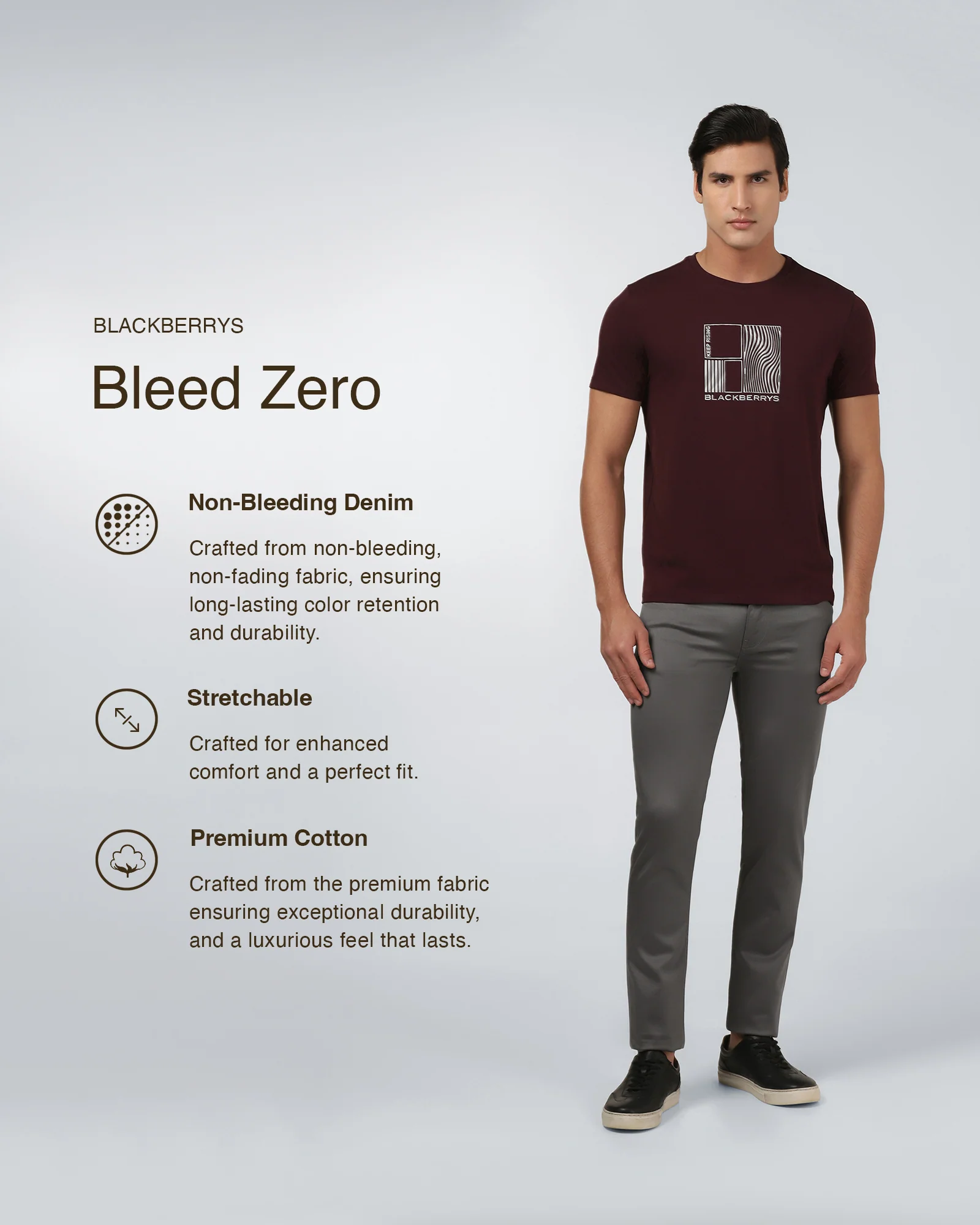 Charcoal Bleed Zero Slim Fit Jeans - Abto - Image 3
