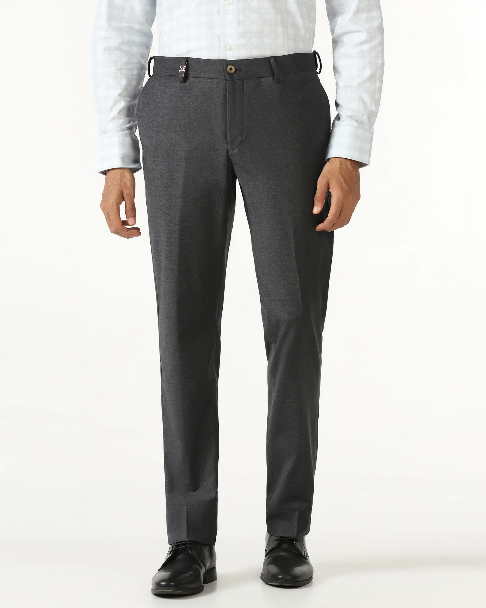 Charcoal Luxe Technowaist Solid Trouser - Lamborghini - Image 3