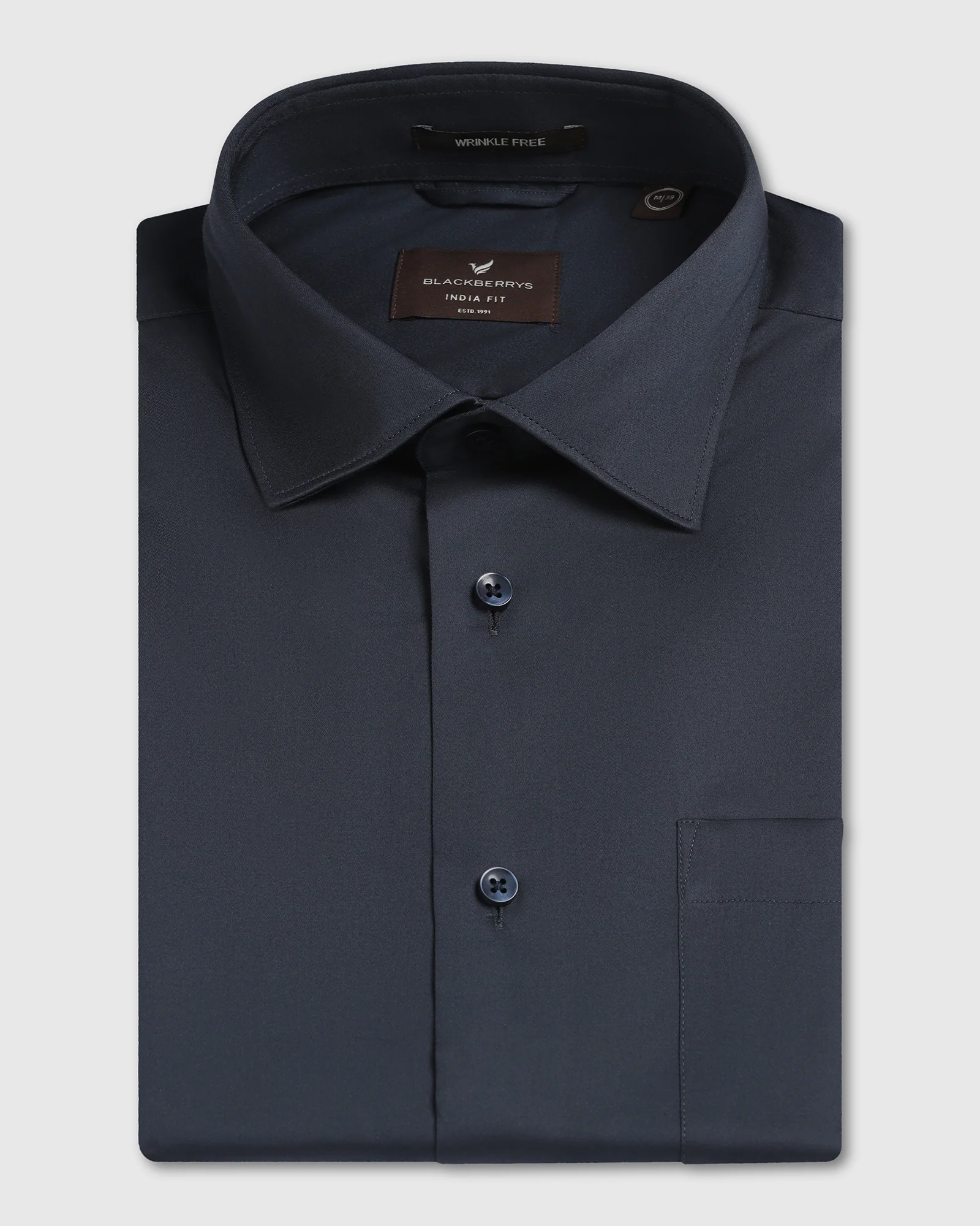 Charcoal Unwrinkle Solid Shirt - Sylvia - Image 5