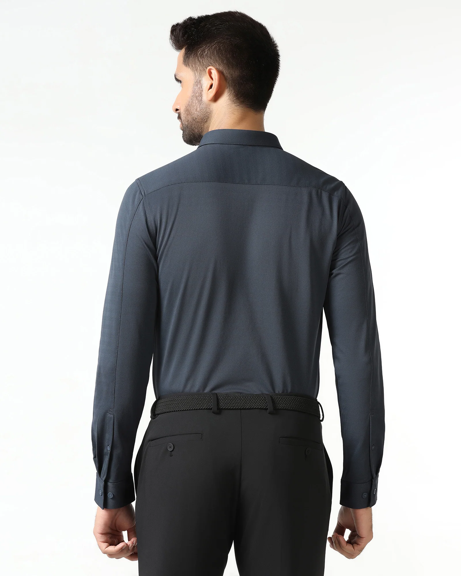 Charcoal TechPro Stripe Shirt - Keish - Image 2