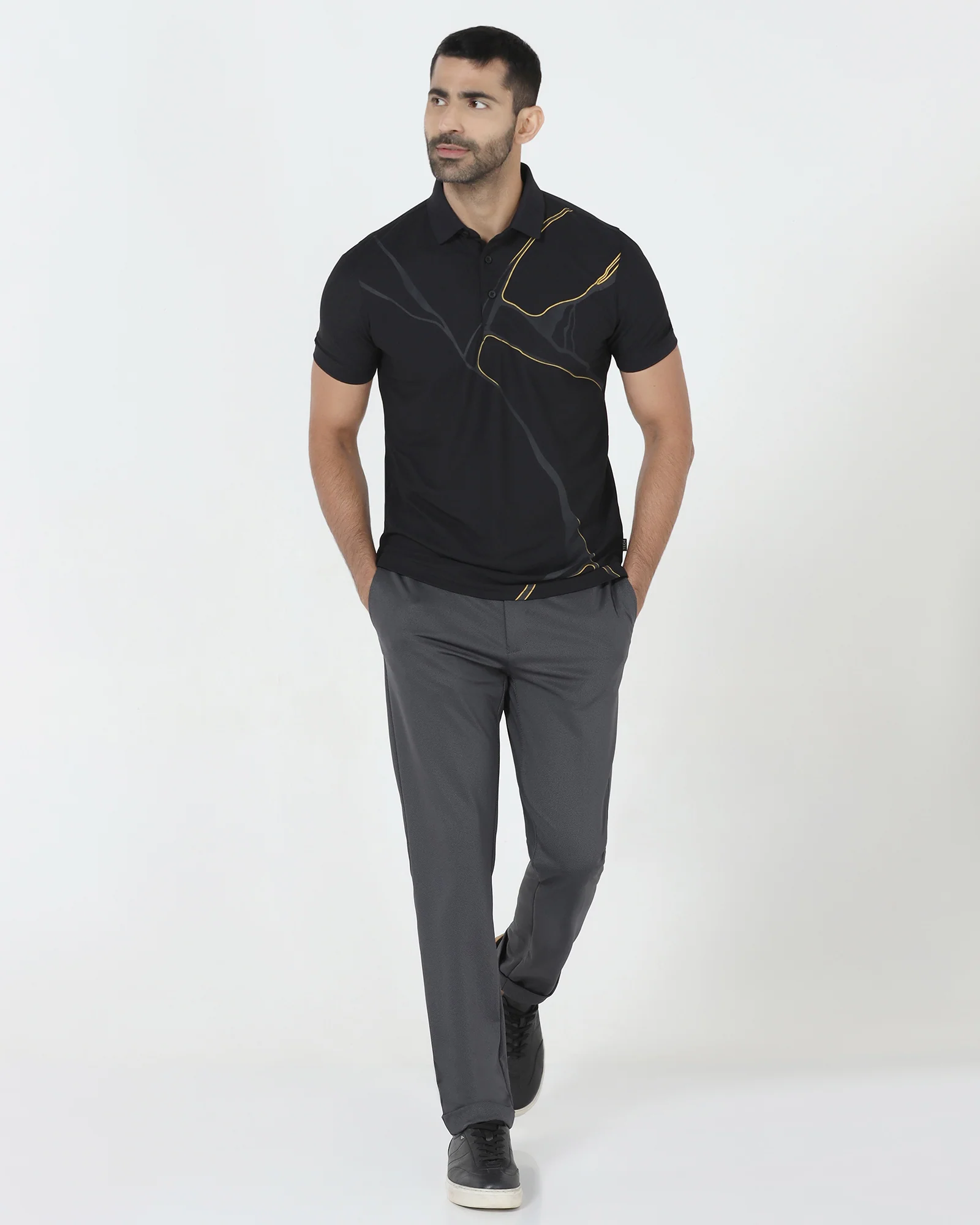 Charcoal TechPro Textured Trouser - Meteor - Image 7