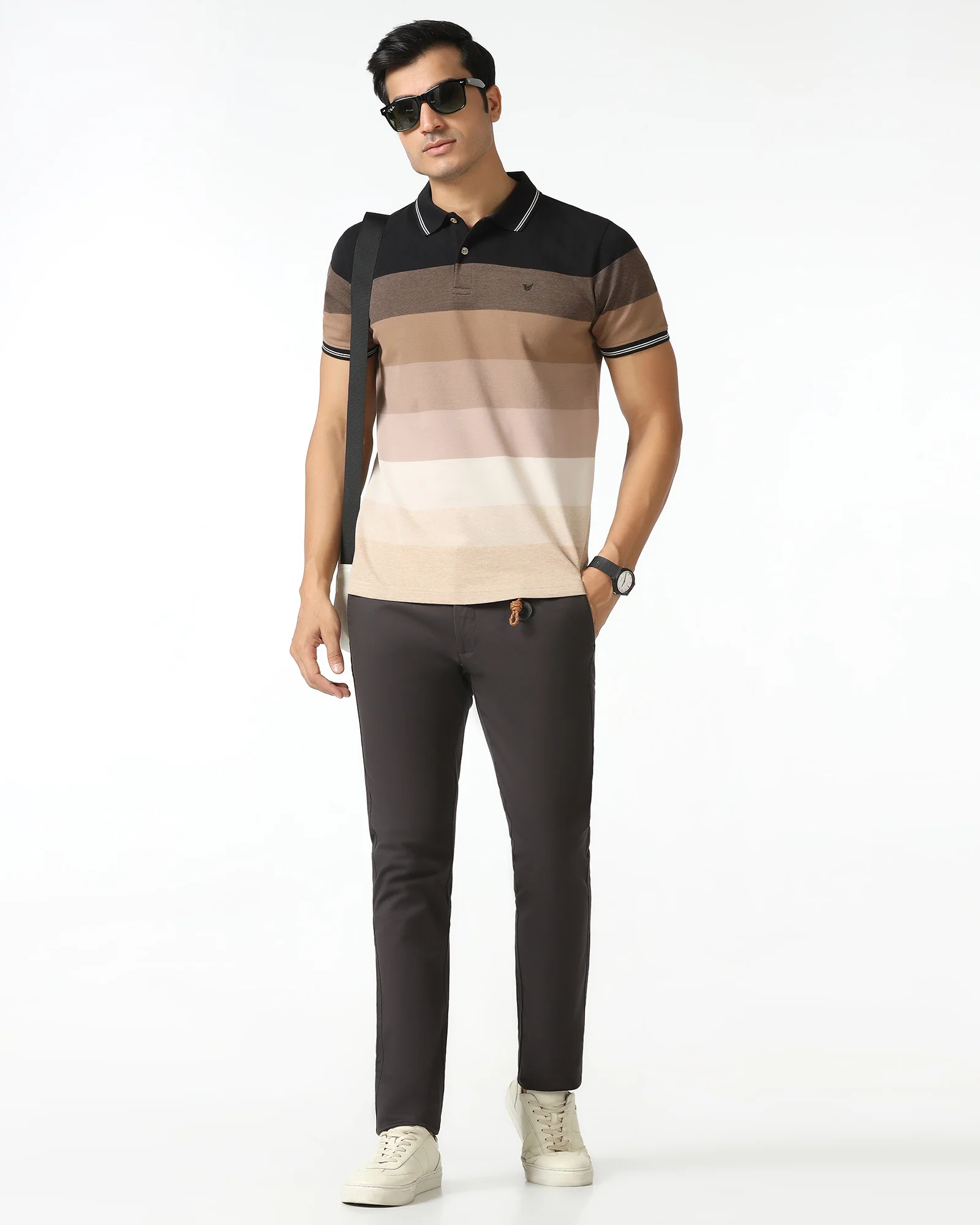 Charcoal Textured Khakis - Segi - Image 5