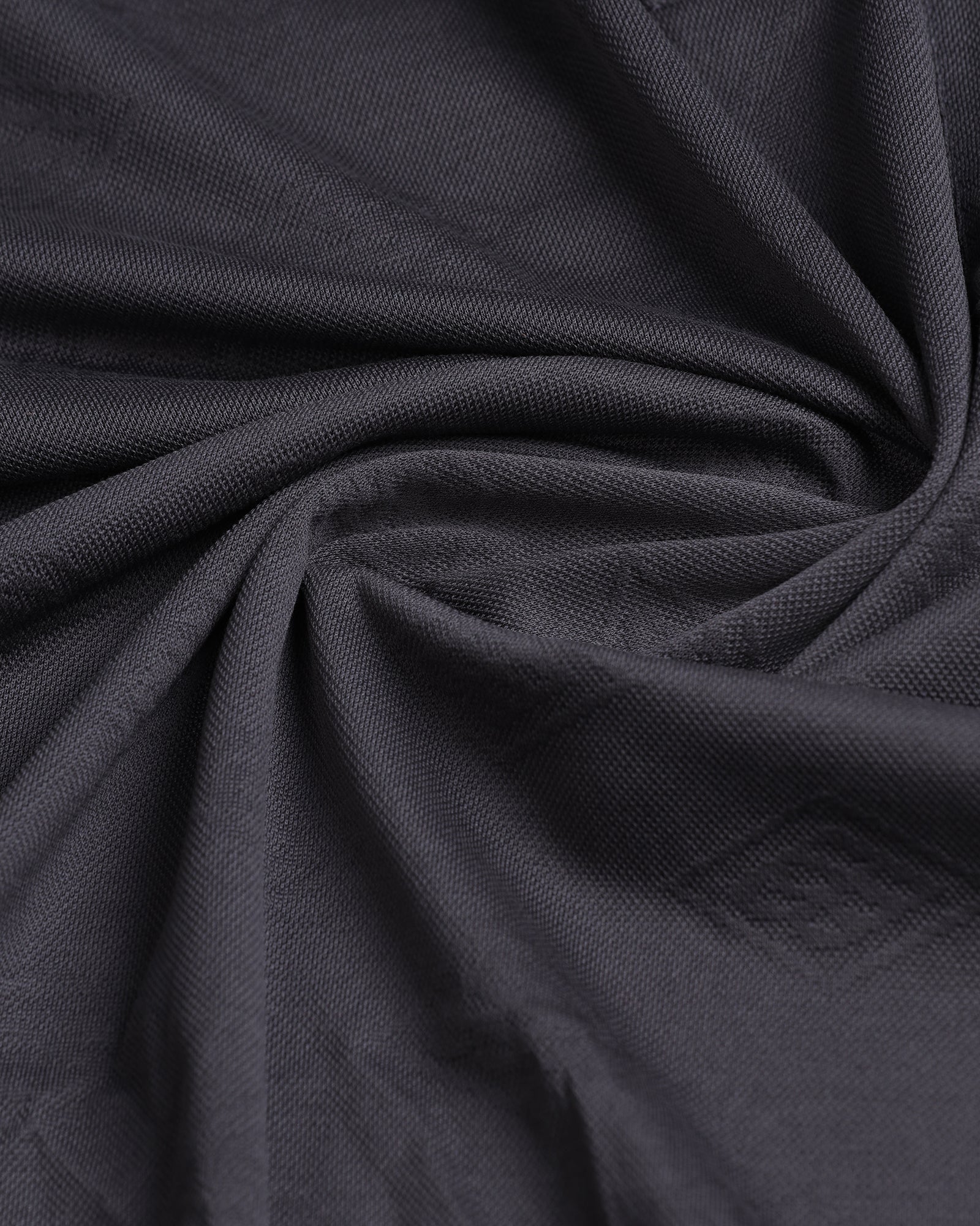 Charcoal Textured Polo - Wayne - Image 6