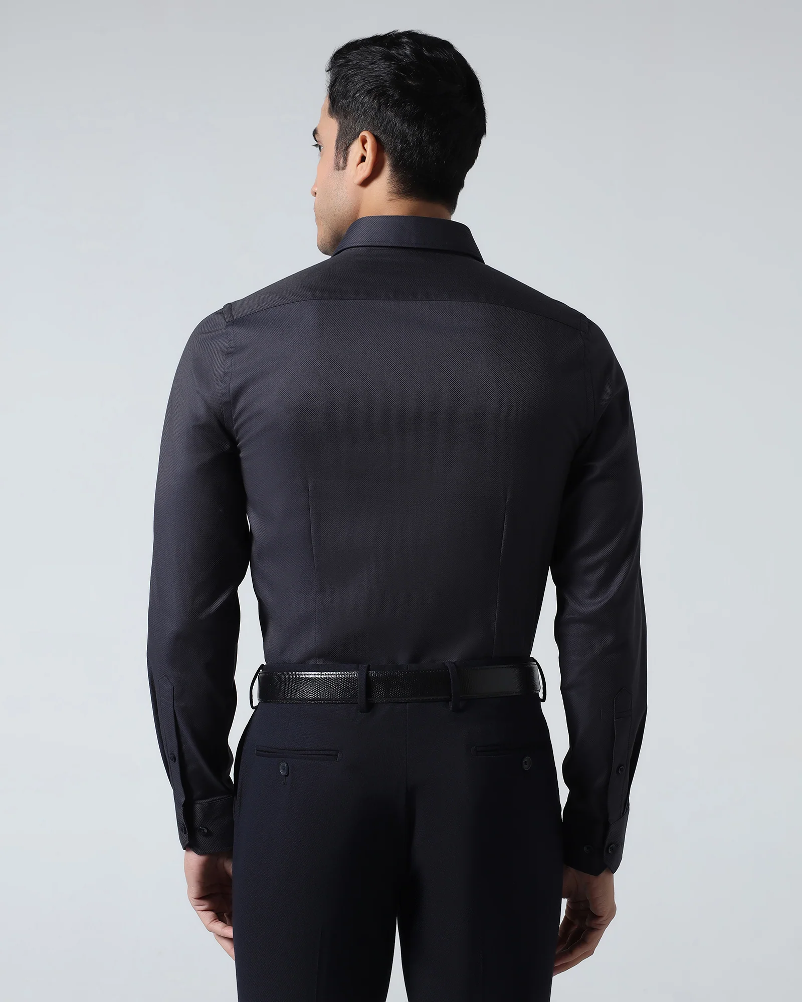 Charcoal Textured Shirt - Magnus - Image 2
