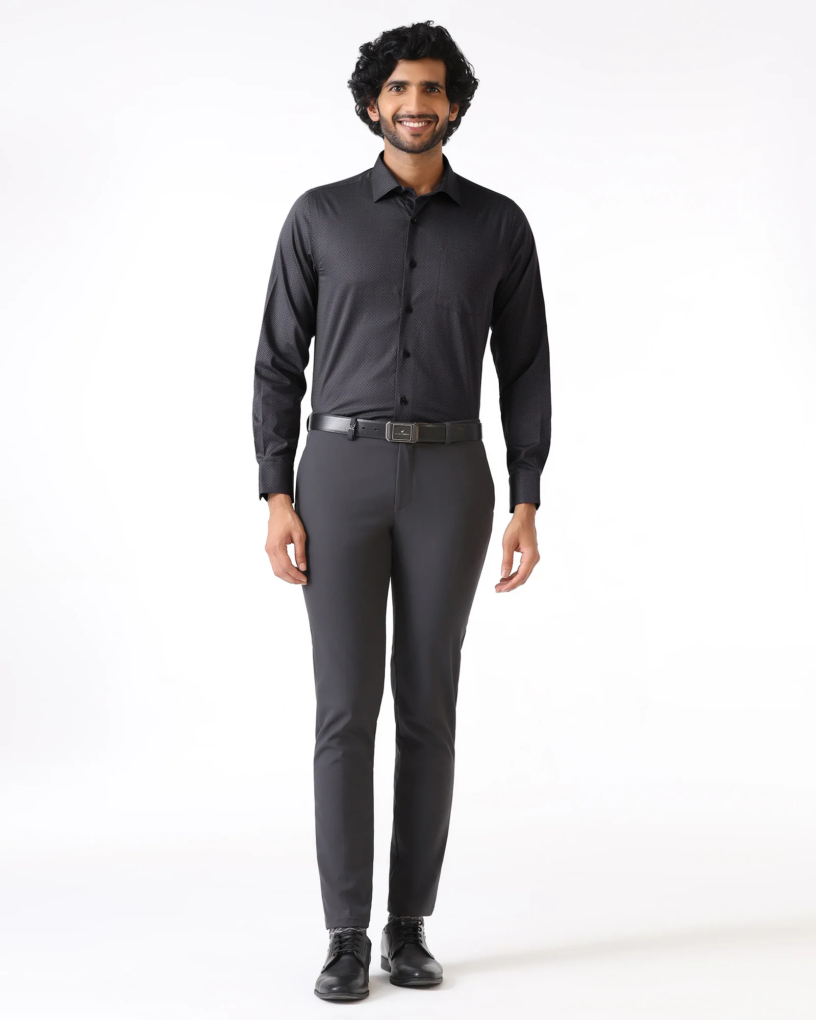 Charcoal Textured Shirt - Regard - Image 3