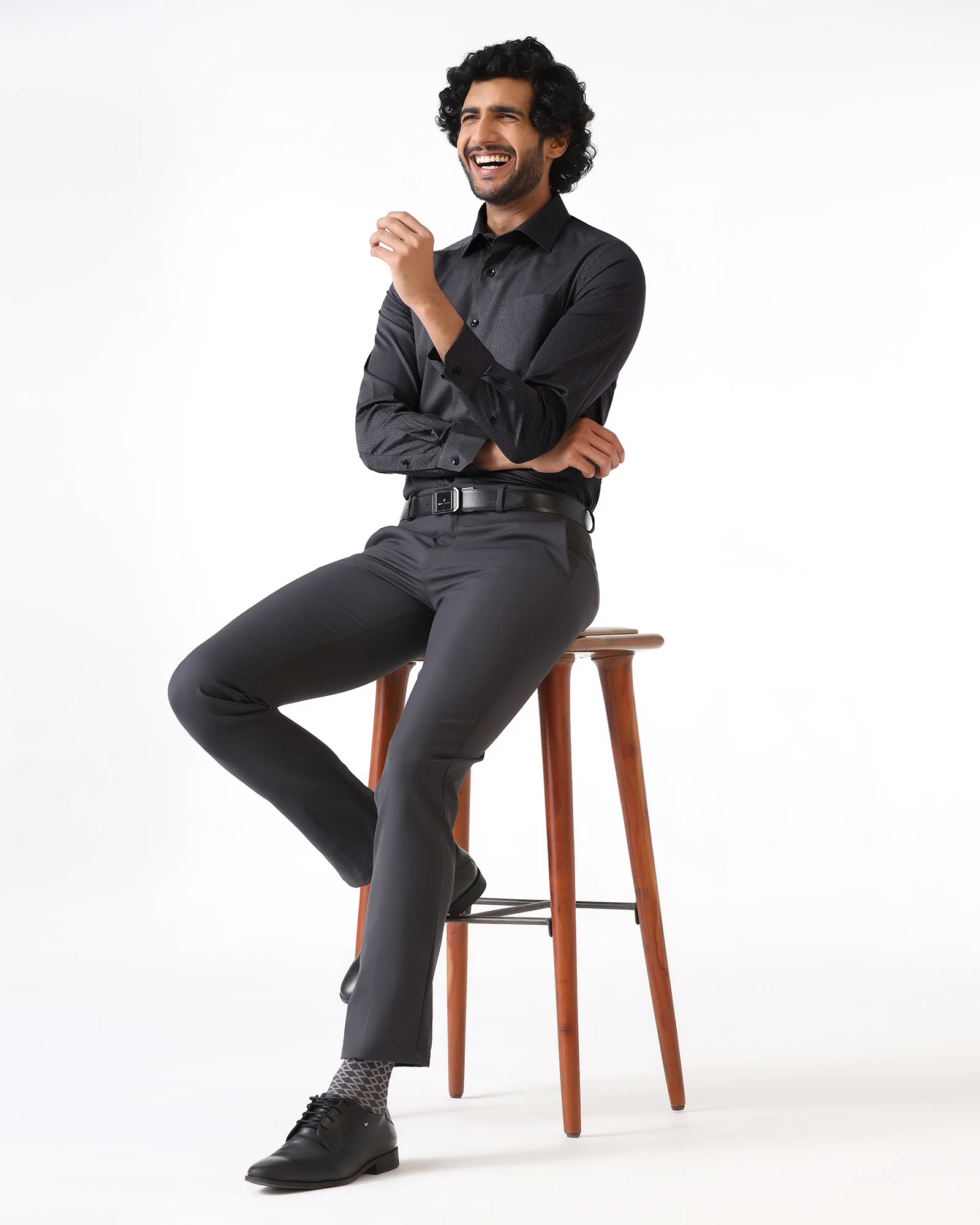 Charcoal Textured Shirt - Regard - Image 7