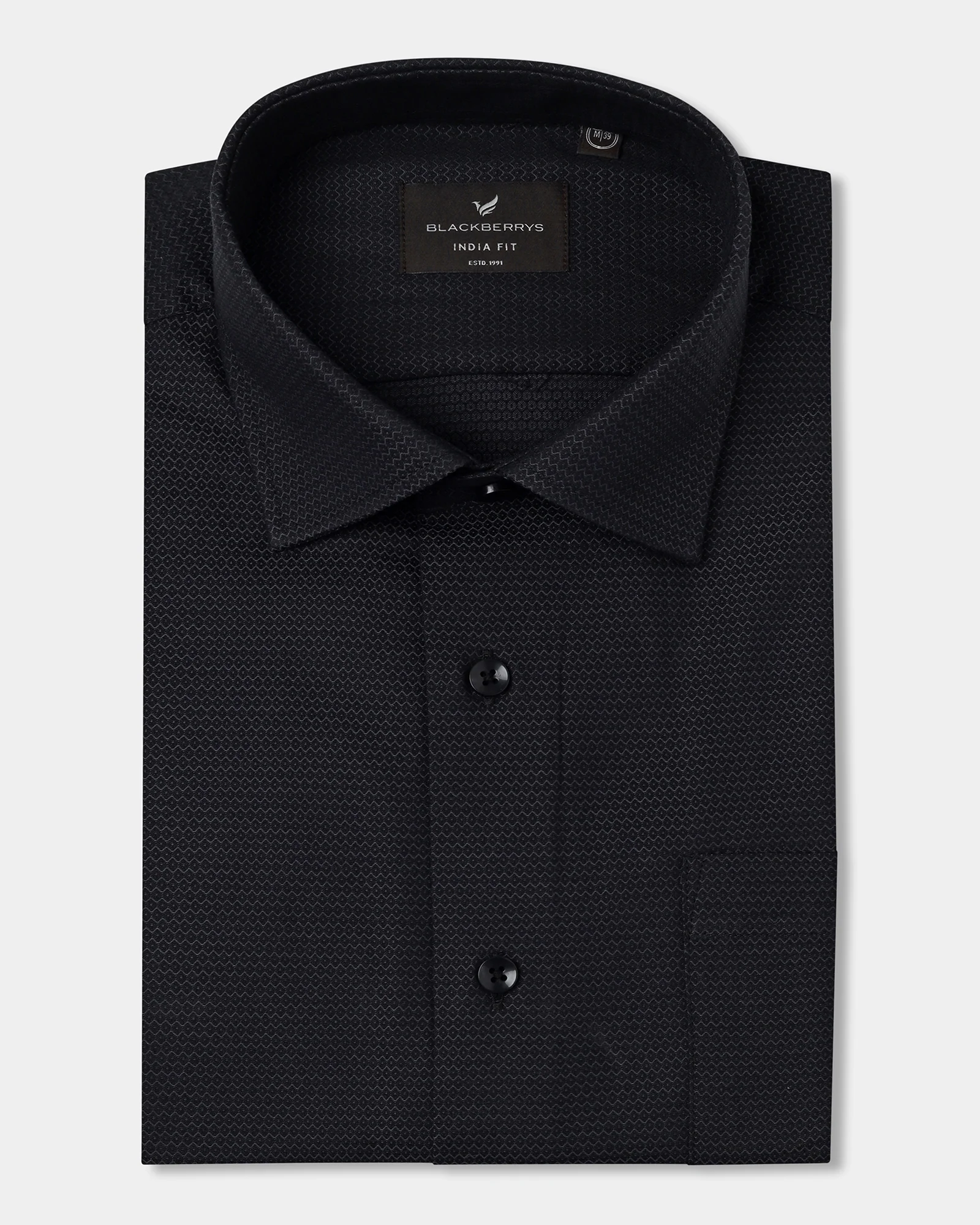 Charcoal Textured Shirt - Robin - Image 5