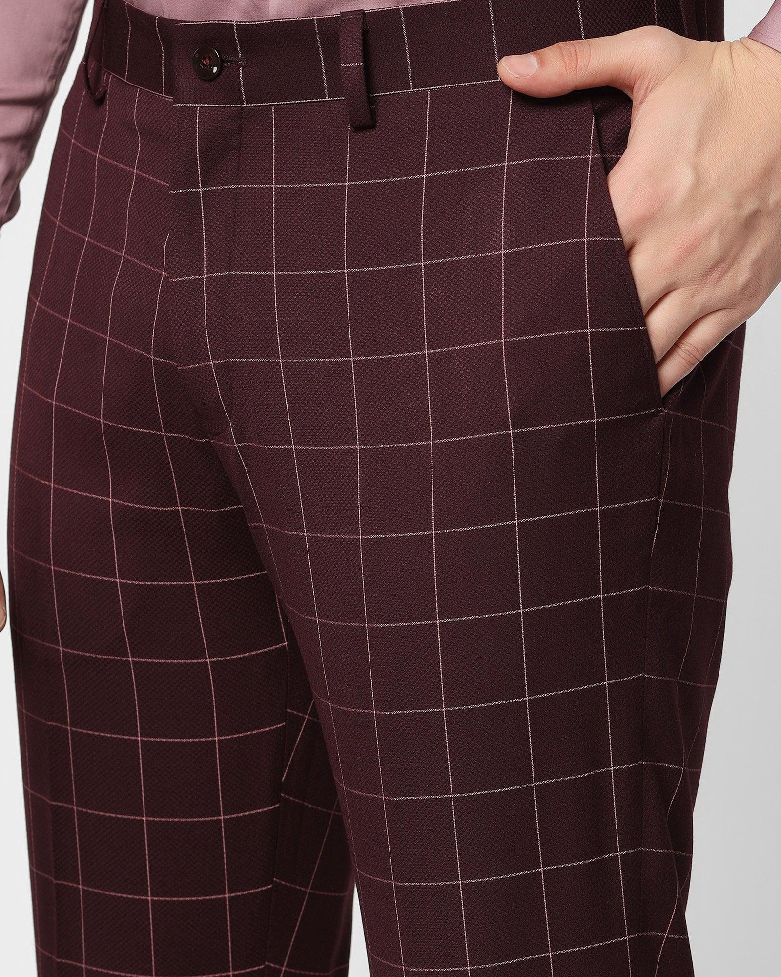 Tuxedo Multitude 6X Wine Check Formal Suit - Micah - Image 8