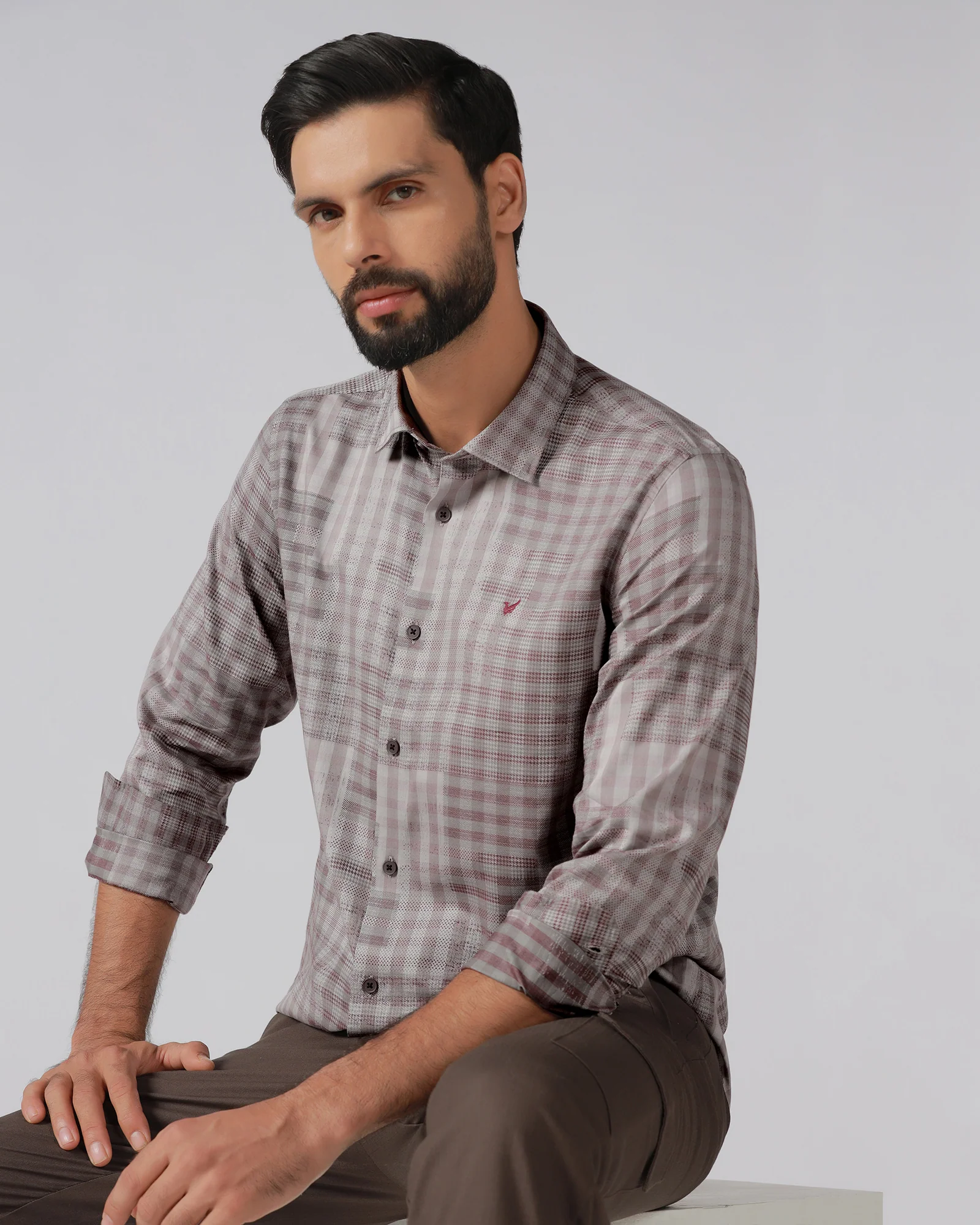 Cherry Lacquer Check Shirt - Lamor - Image 7