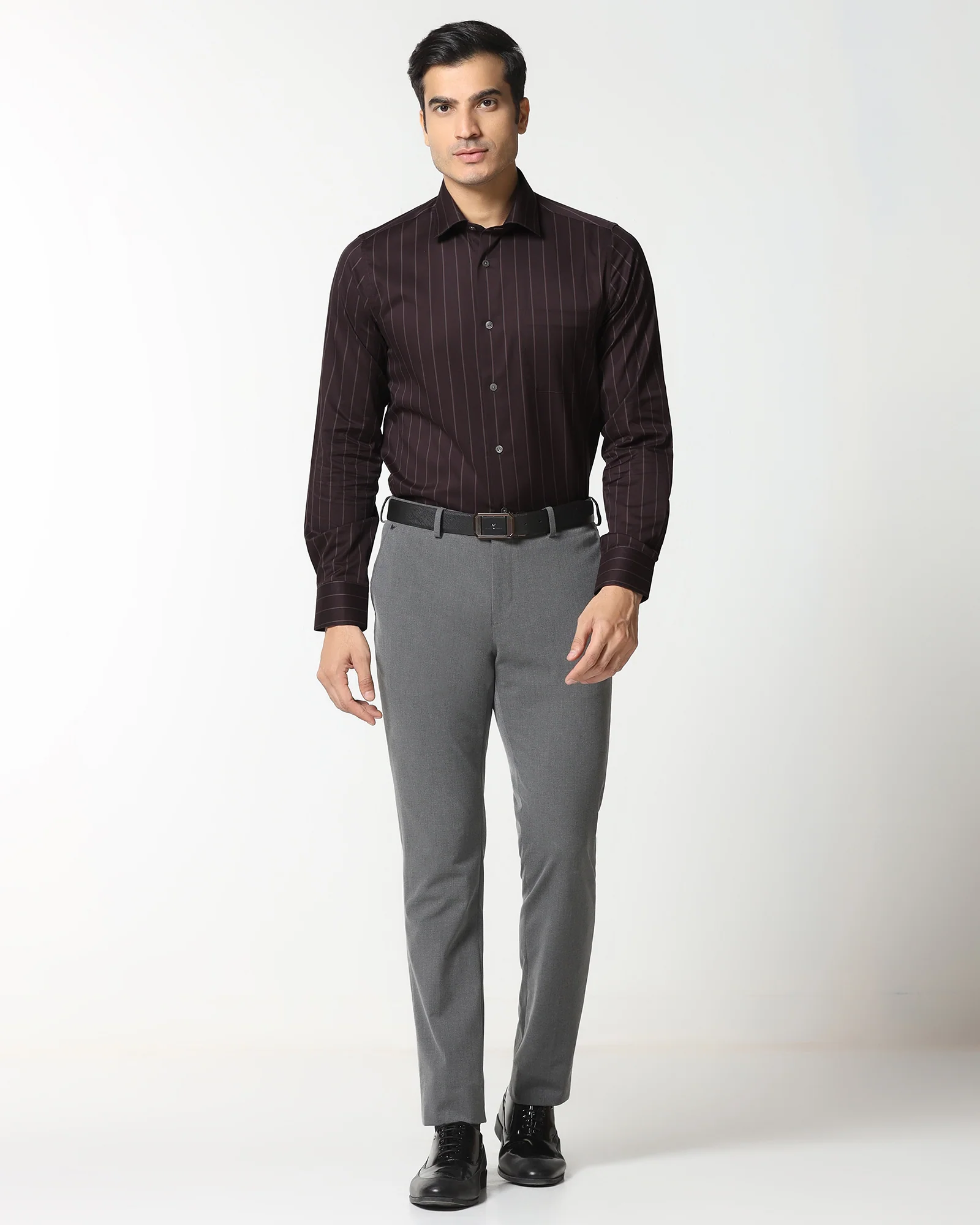 Cherry Lacquer Luxe Stripe Shirt - Stake - Image 3