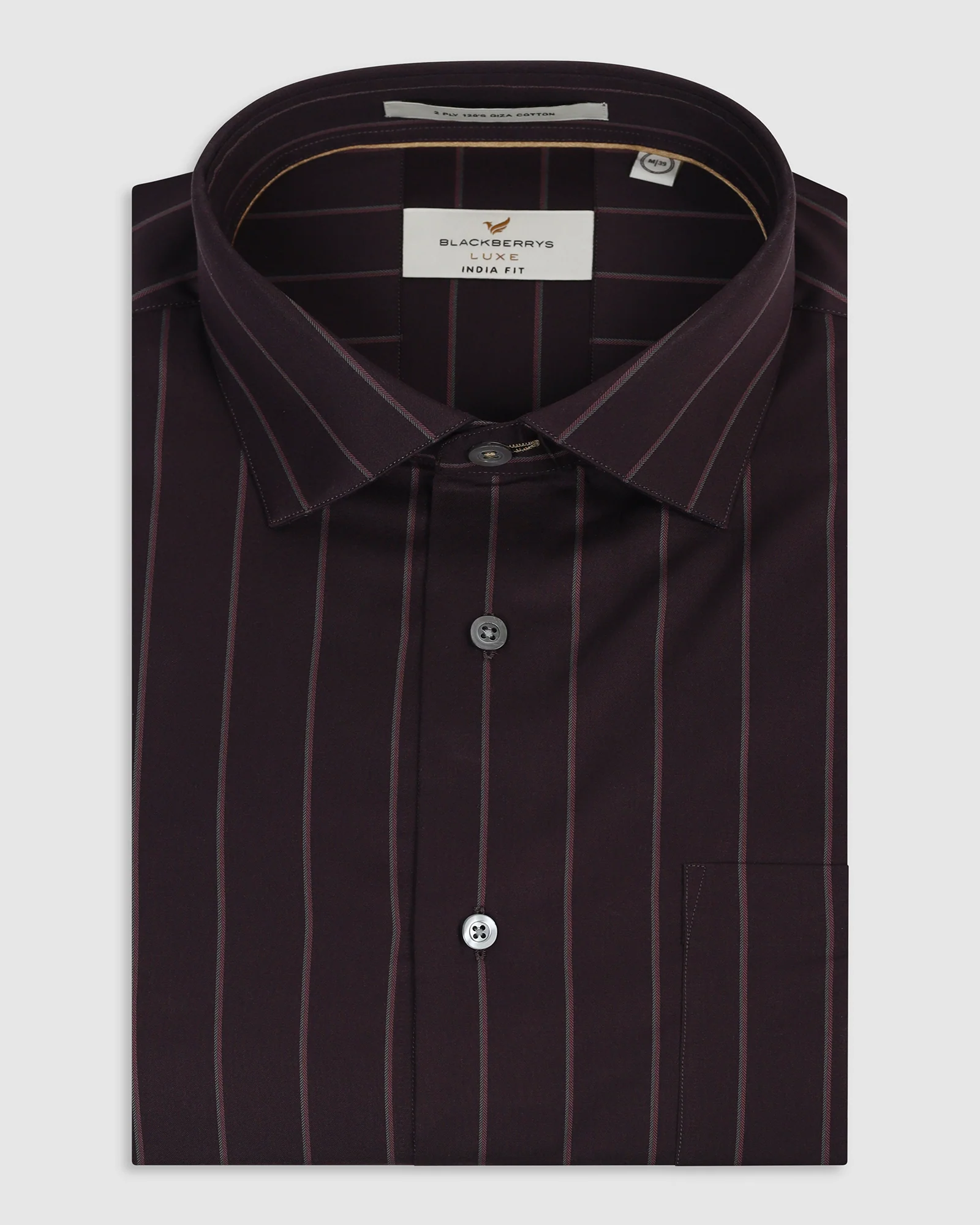 Cherry Lacquer Luxe Stripe Shirt - Stake - Image 5