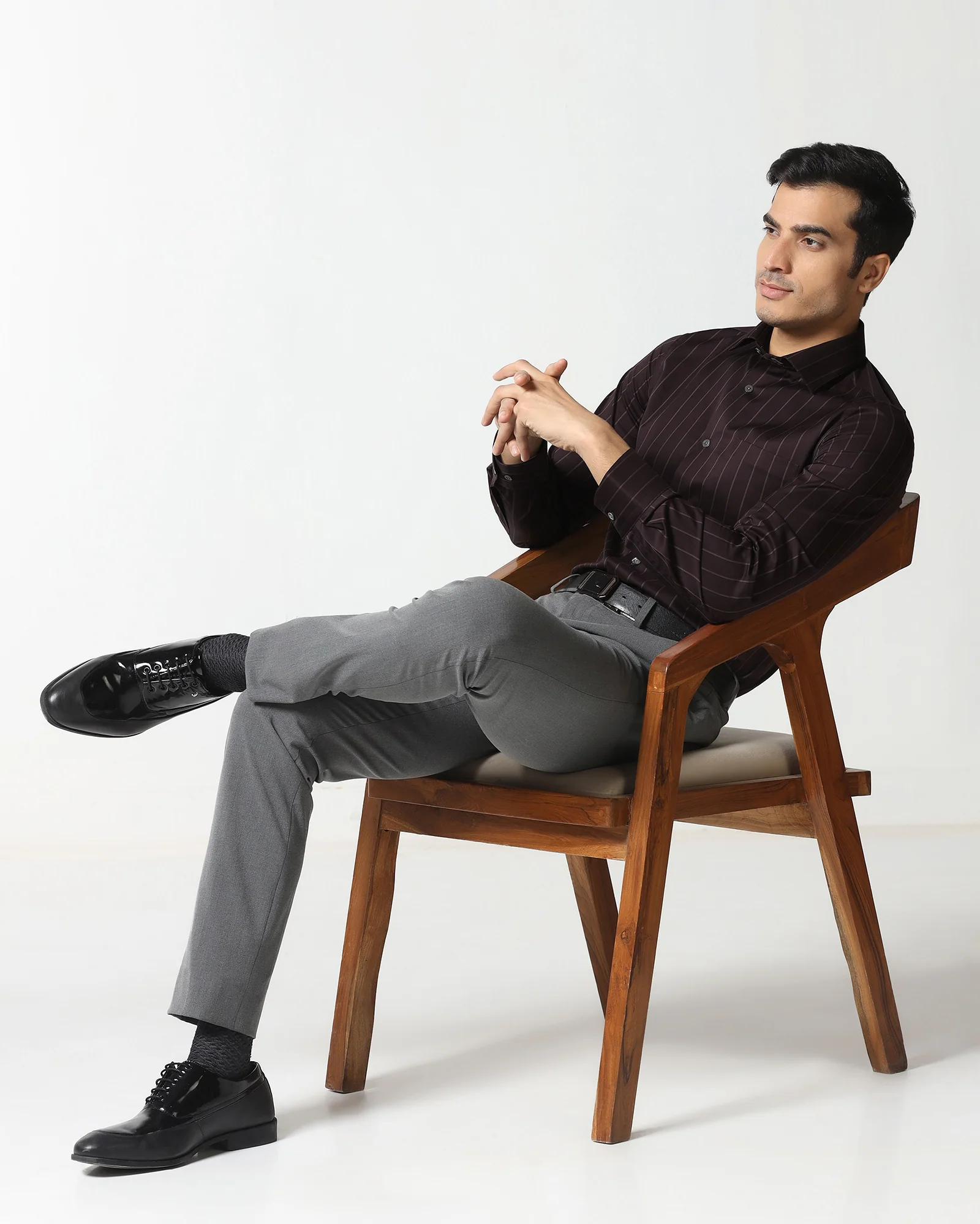 Cherry Lacquer Luxe Stripe Shirt - Stake - Image 8