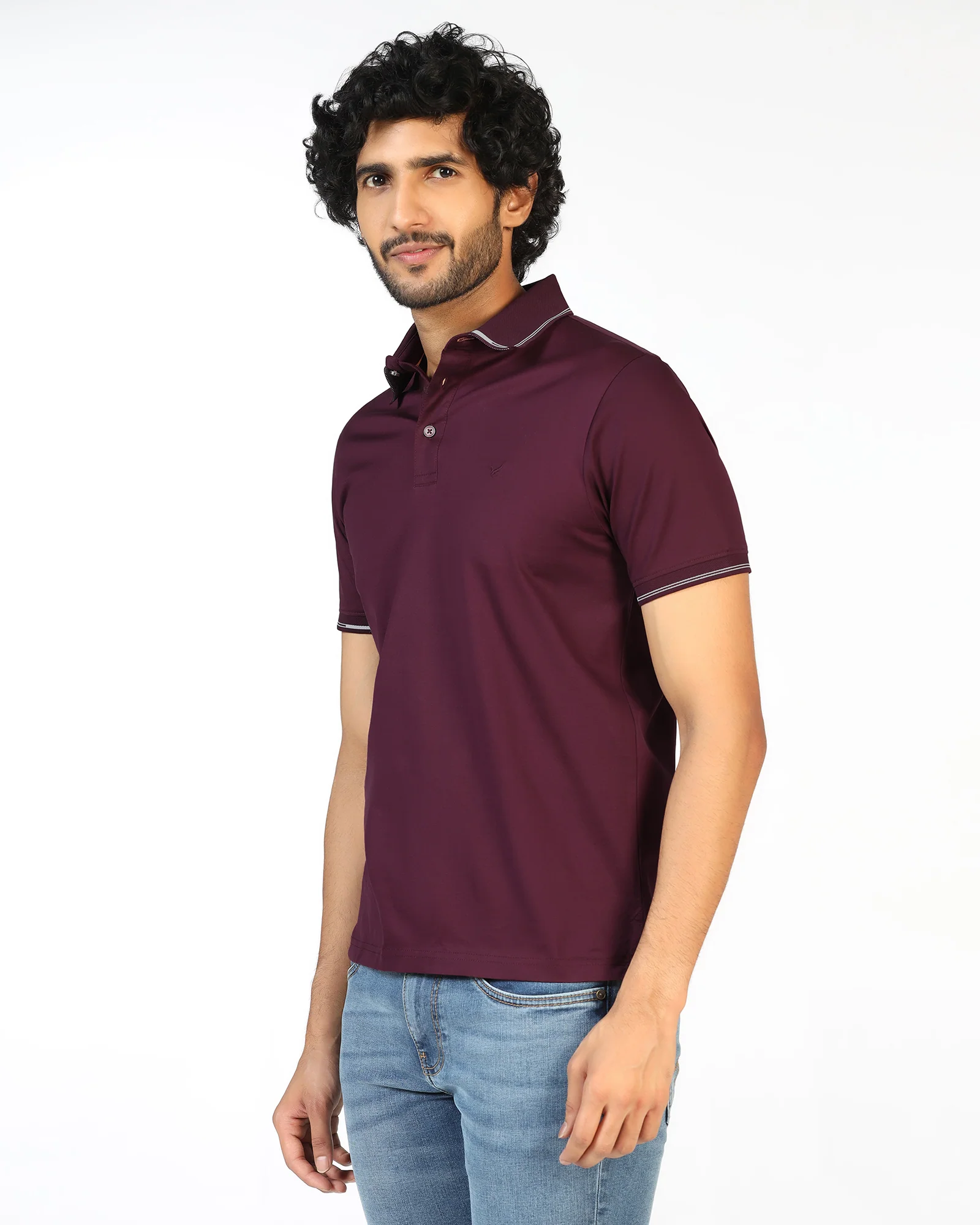Cherry Lacquer Solid Polo - Mond - Image 4