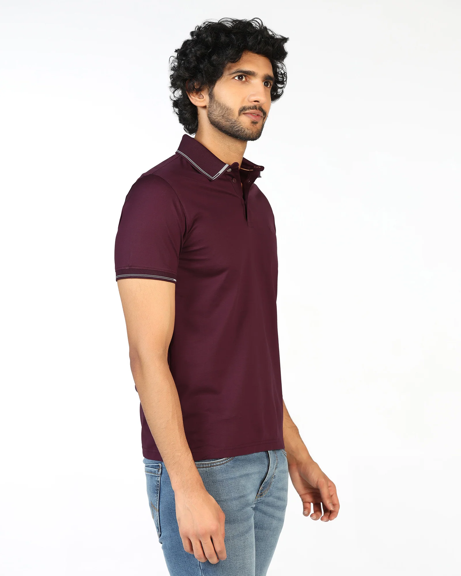 Cherry Lacquer Solid Polo - Mond - Image 8