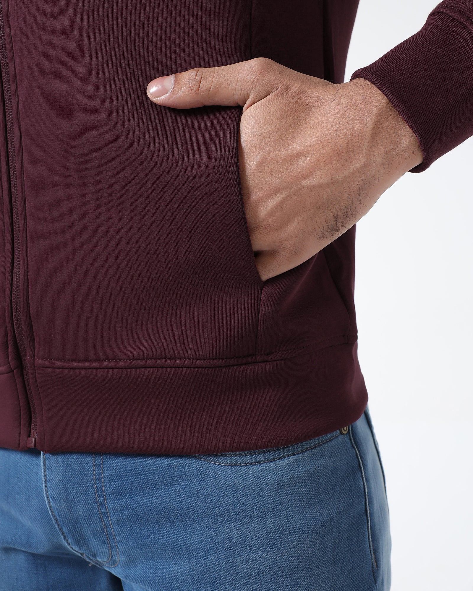 Cherry Lacquer Solid Sweatshirt - Decy - Image 5