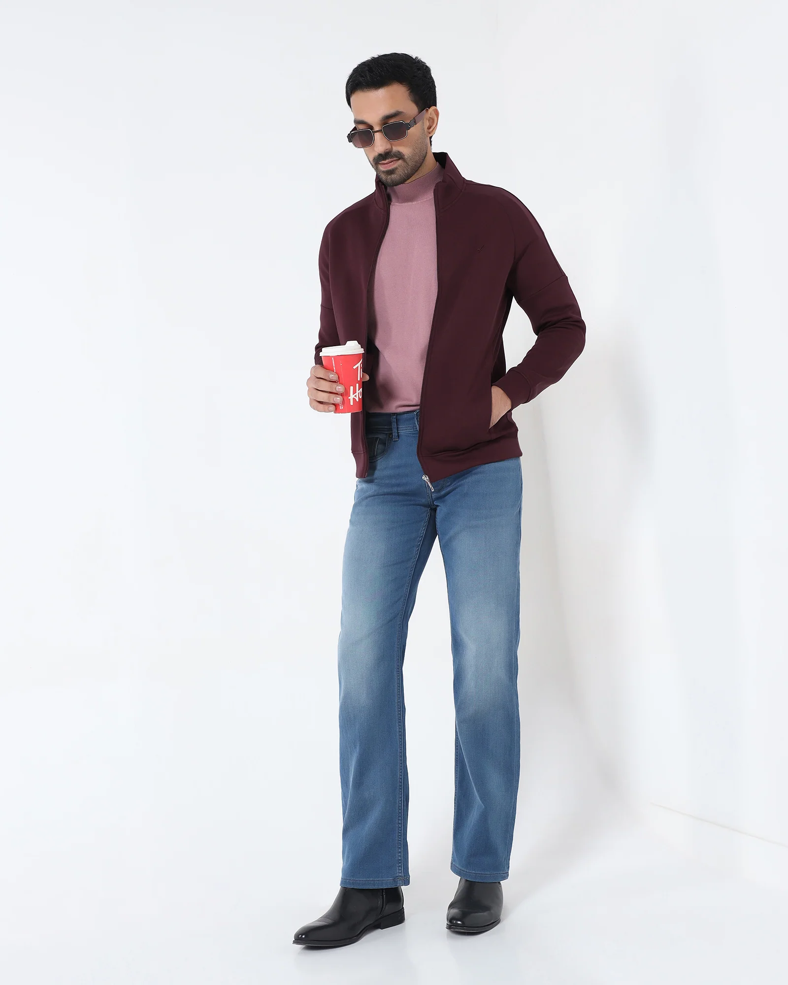 Cherry Lacquer Solid Sweatshirt - Decy - Image 6