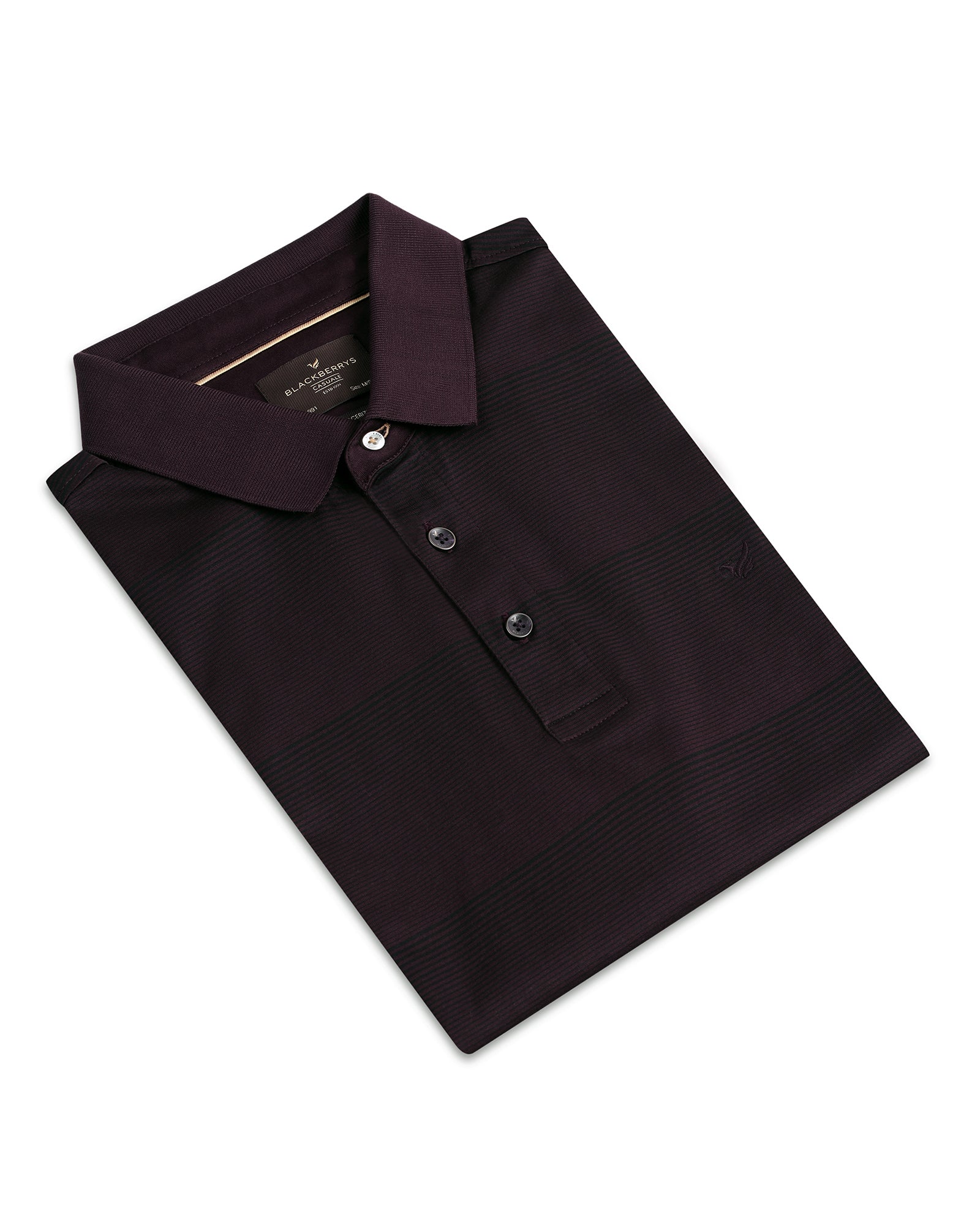 Cherry Lacquer Stripe Polo - Tip - Image 5