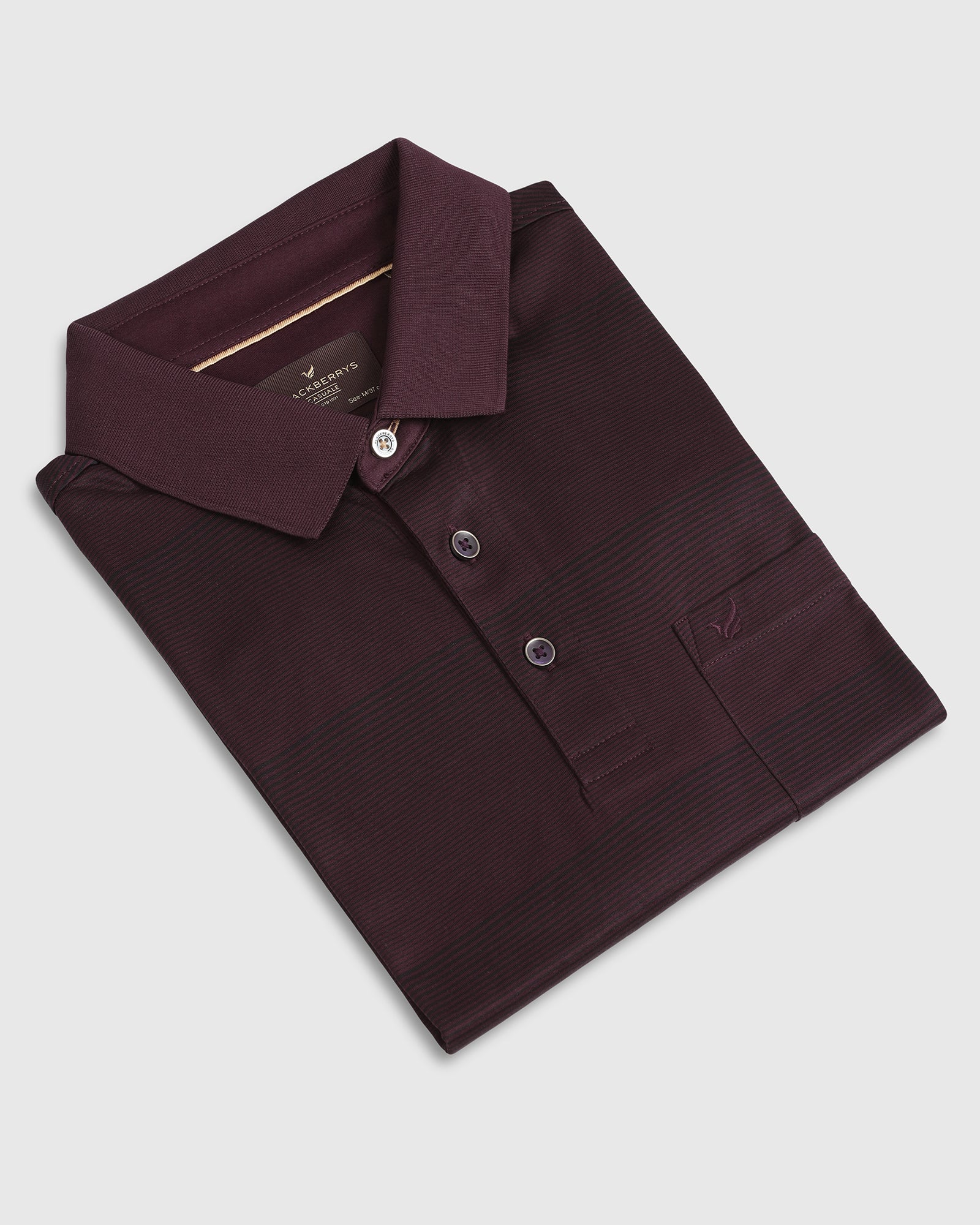 Cherry Lacquer Stripe Polo - Tip - Image 5