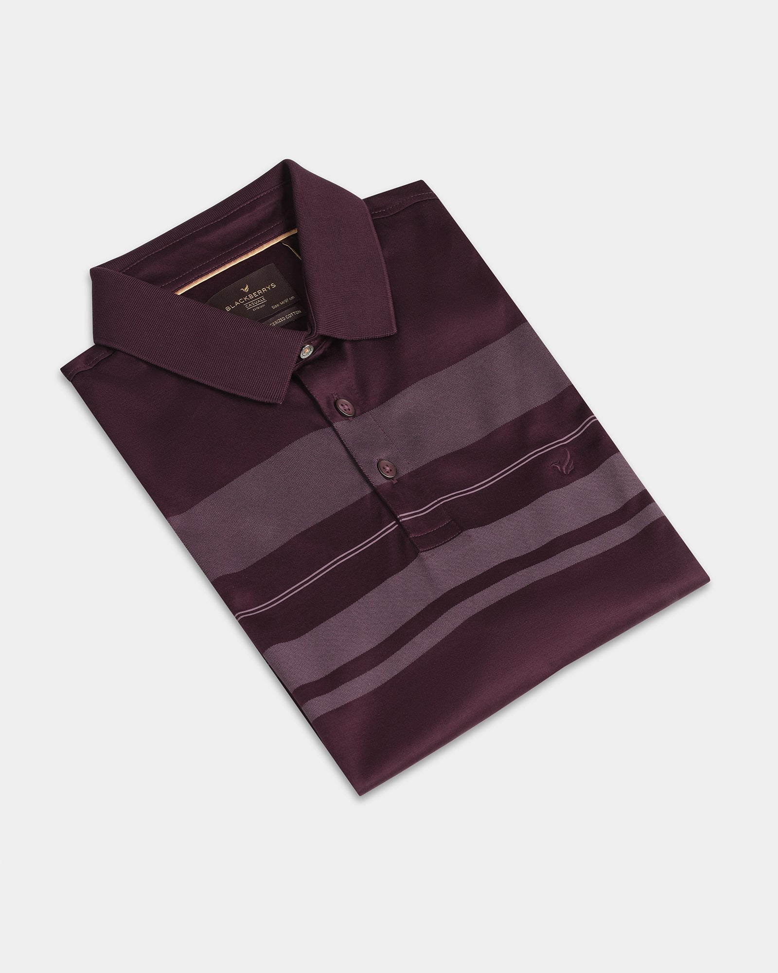 Cherry Lacquer Stripe Polo - Tuck - Image 5