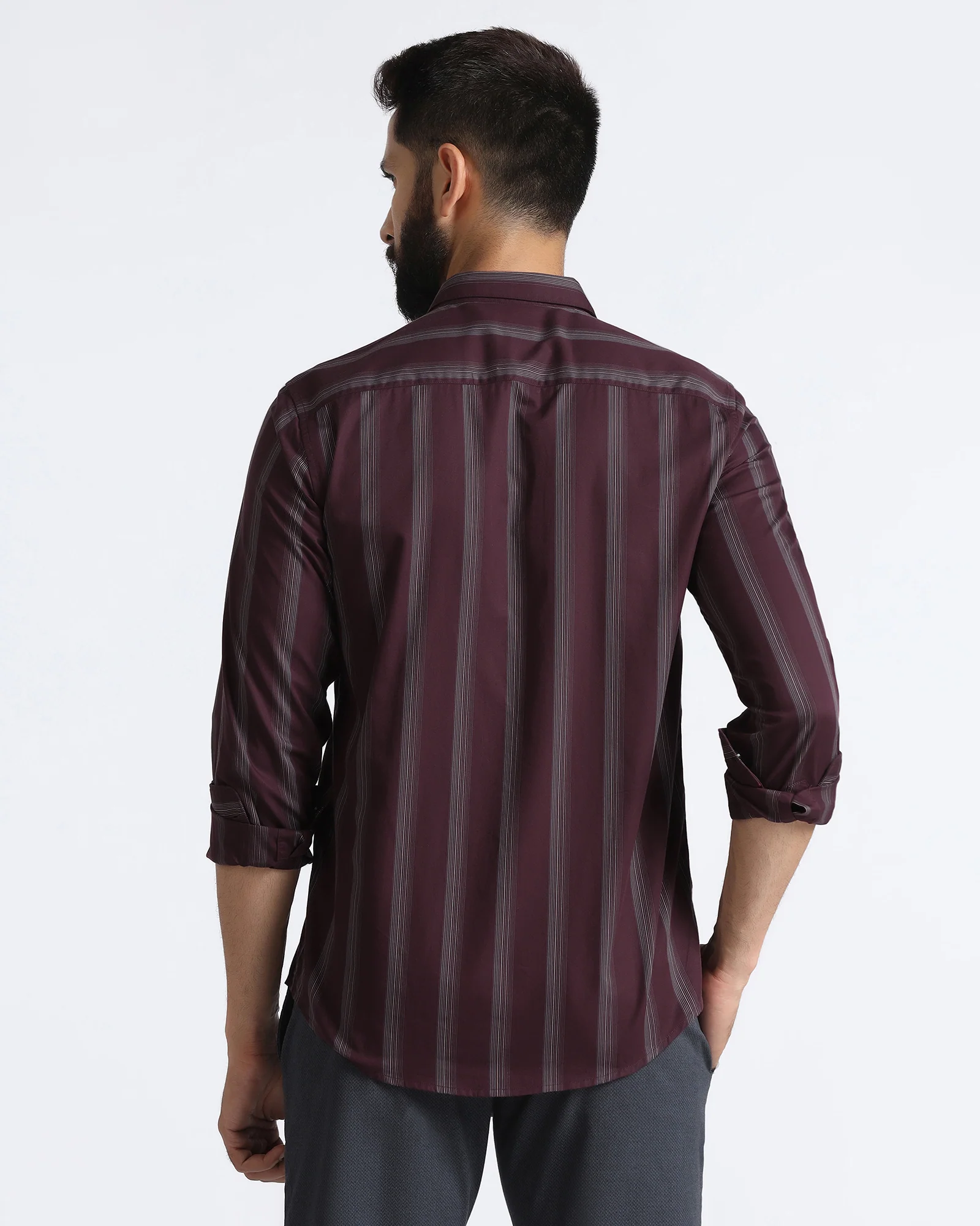 Cherry Lacquer Stripe Shirt - Enno - Image 2