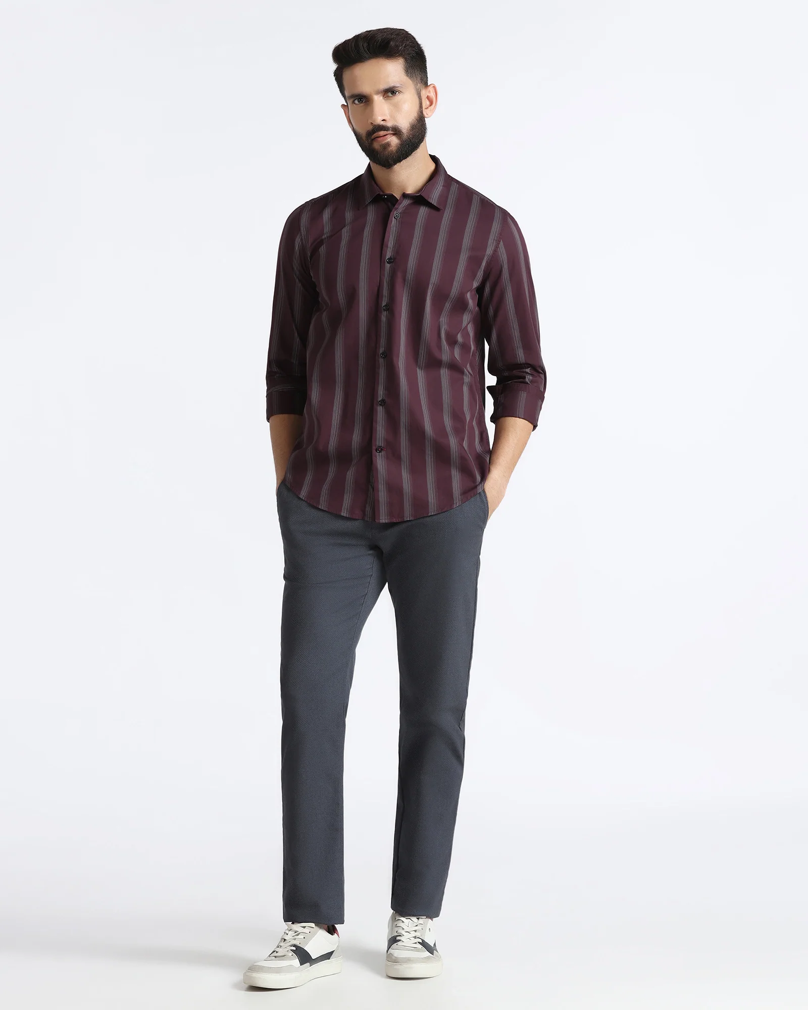 Cherry Lacquer Stripe Shirt - Enno - Image 3