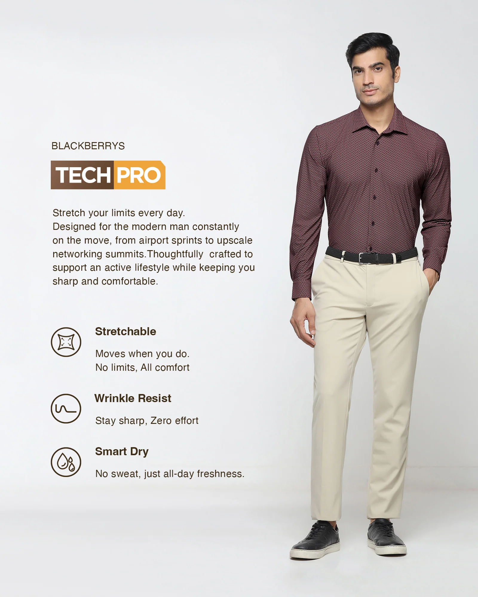 Cherry Lacquer TechPro Printed Shirt - Galaxy - Image 3