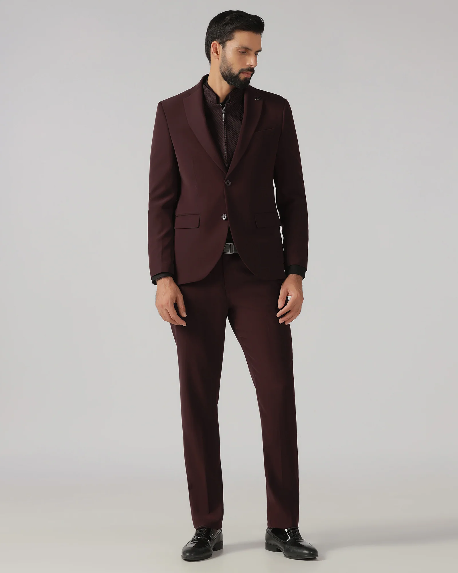 Cherry Pop Three Piece Solid Suit - Gossner - Image 3