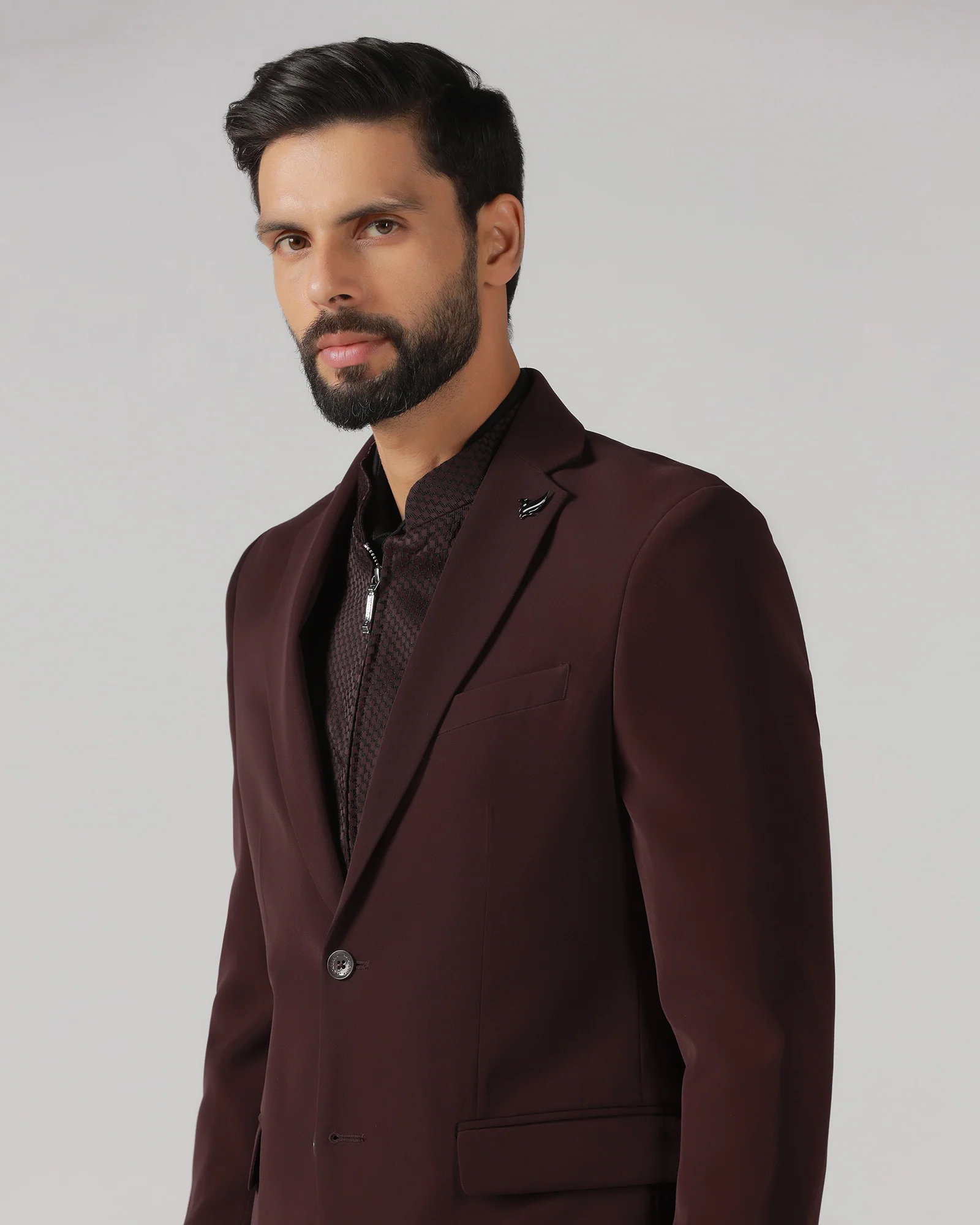 Cherry Pop Three Piece Solid Suit - Gossner - Image 4