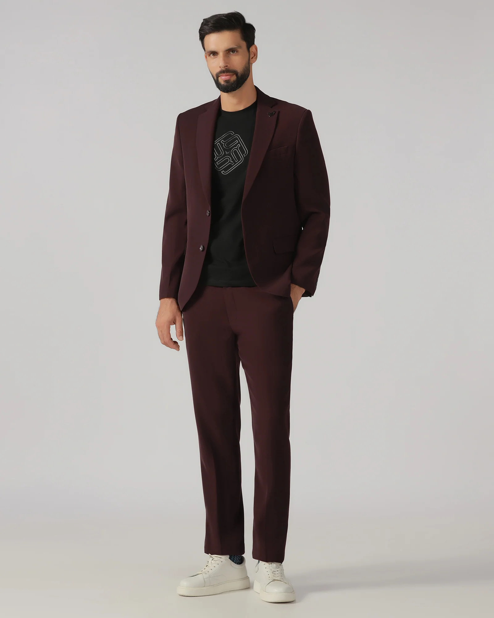 Cherry Pop Three Piece Solid Suit - Gossner - Image 8