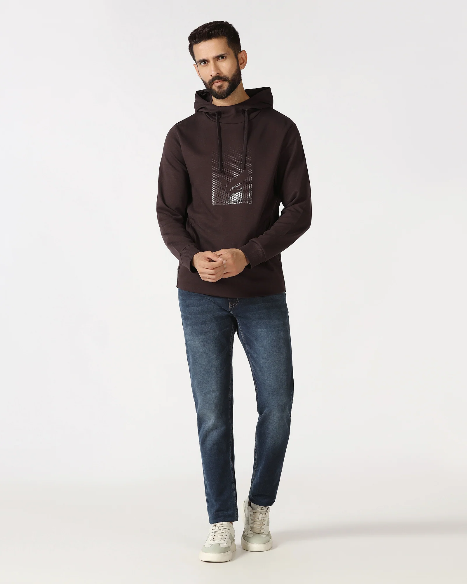 Chocolate Sauce Hoodie Solid Sweatshirt - Tempo - Image 3