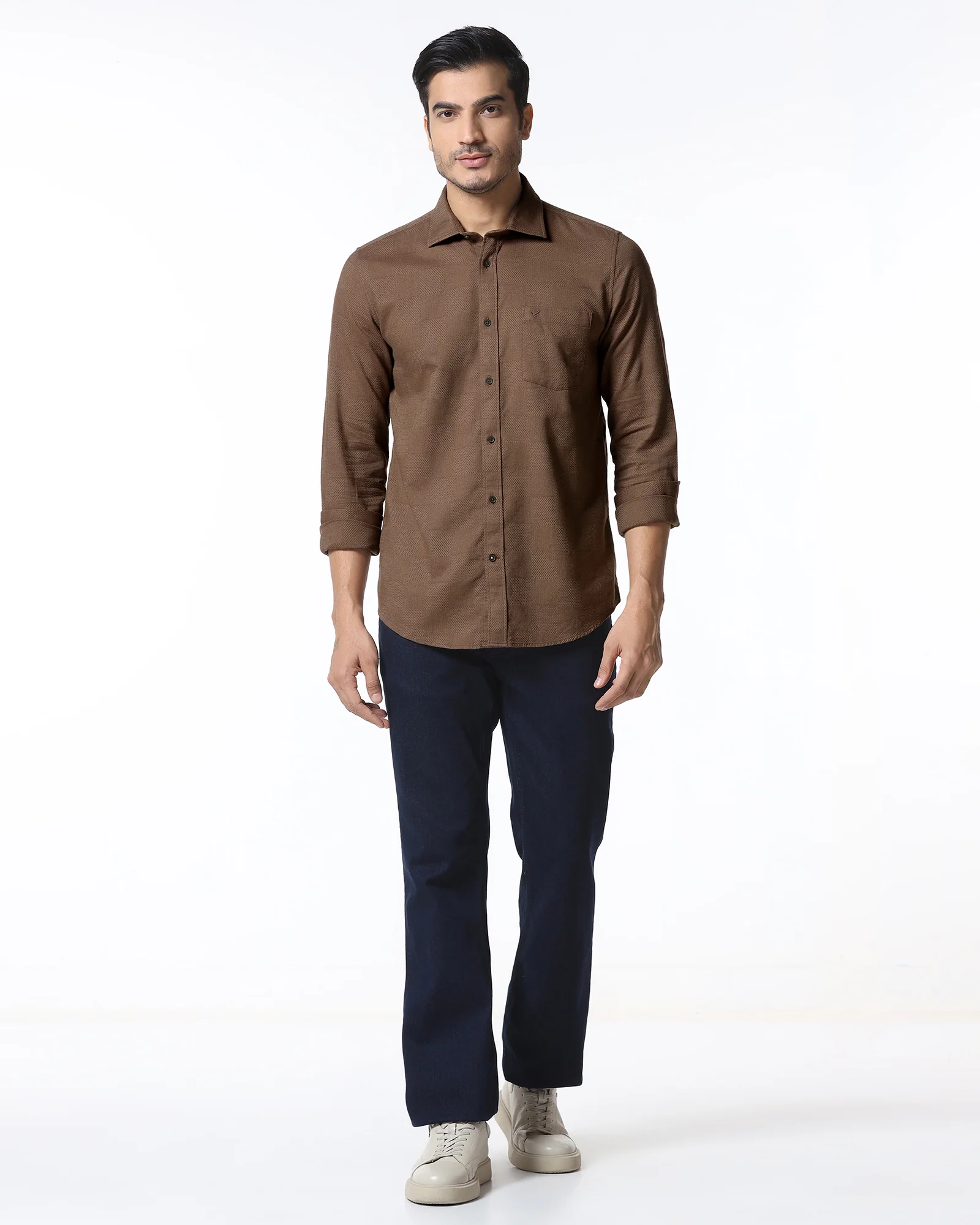 Chocolate Sauce Jacquard Shirt - Finja - Image 3