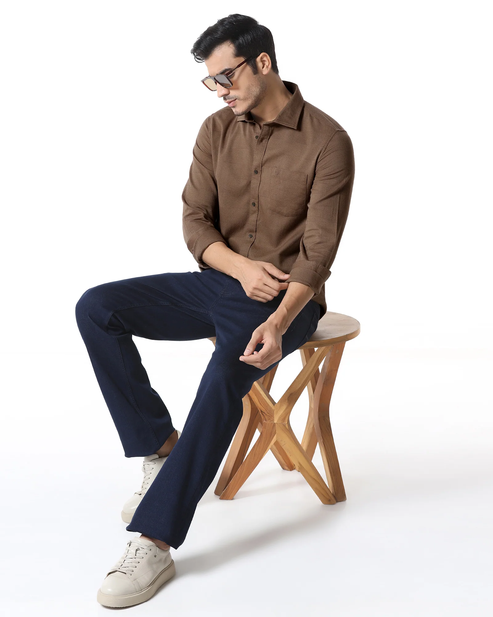Chocolate Sauce Jacquard Shirt - Finja - Image 8