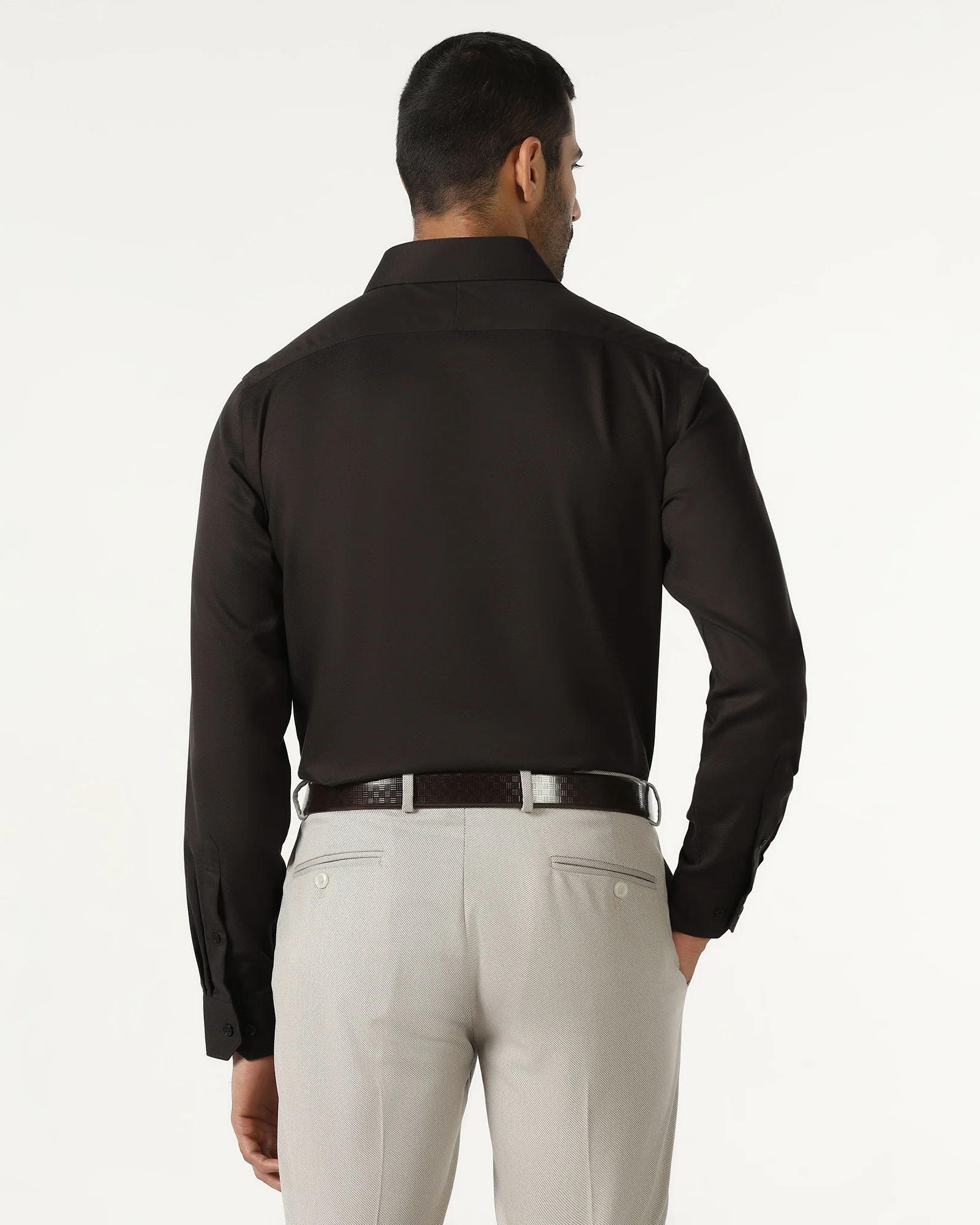 Chocolate Sauce Non Iron Textured Shirt - P31 - Image 2